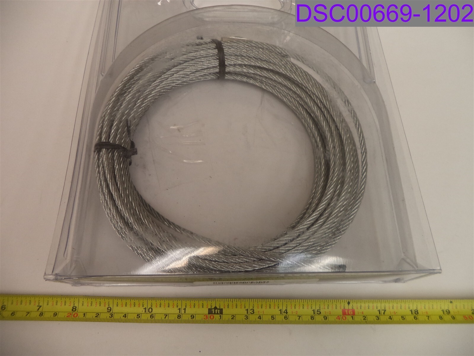 Tie Down Engineering Galvanized Aircraft Cable 3/16" Dia. x 50' Long P/N 50070