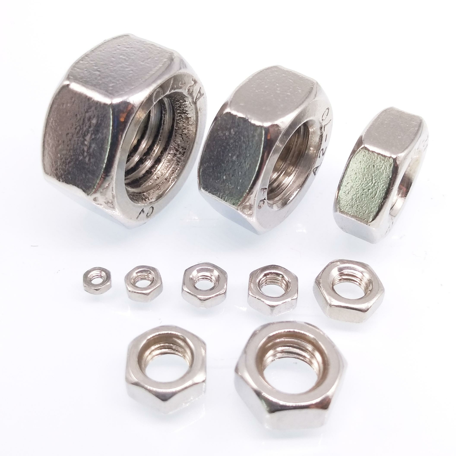 570pcs Metric Thread Insert Screw Stainless Steel Hex Nut Assortment Kit