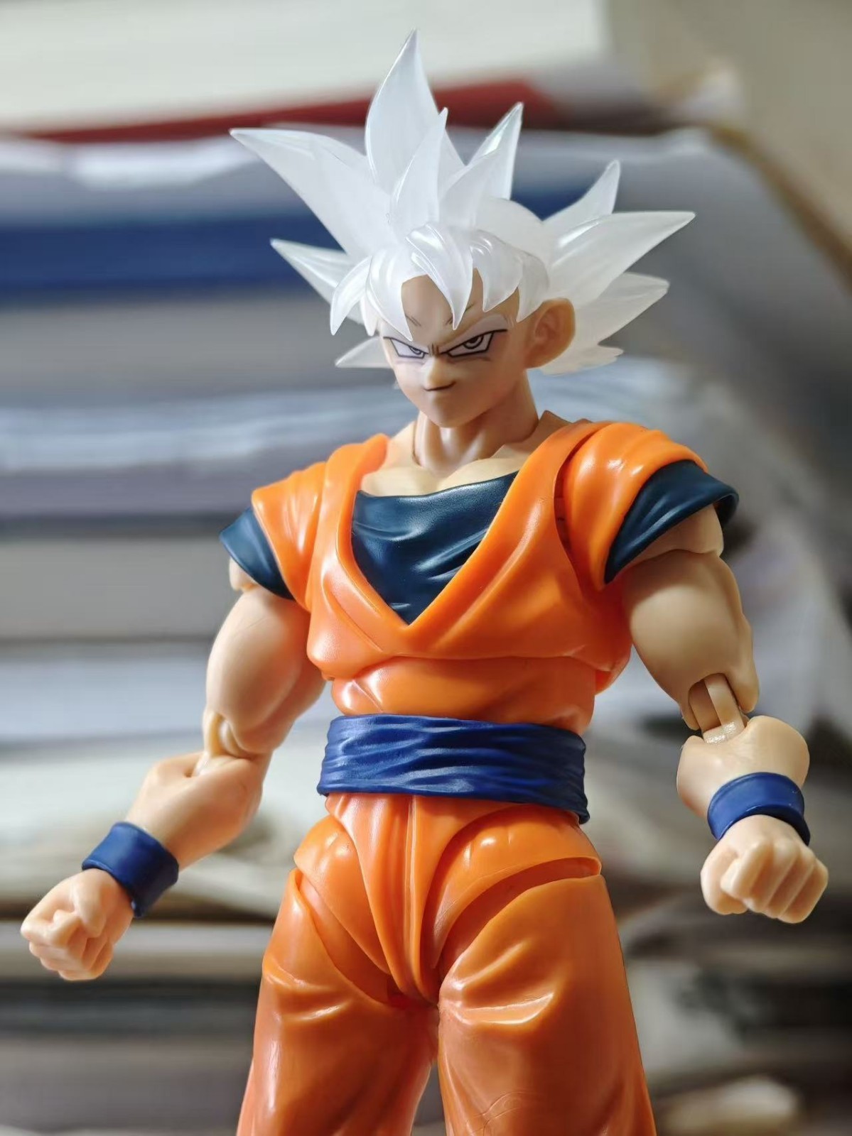 Custom 1/12 shf UI Goku Super Saiyan Goku Ultra Instinct Head Sculpt No Figure