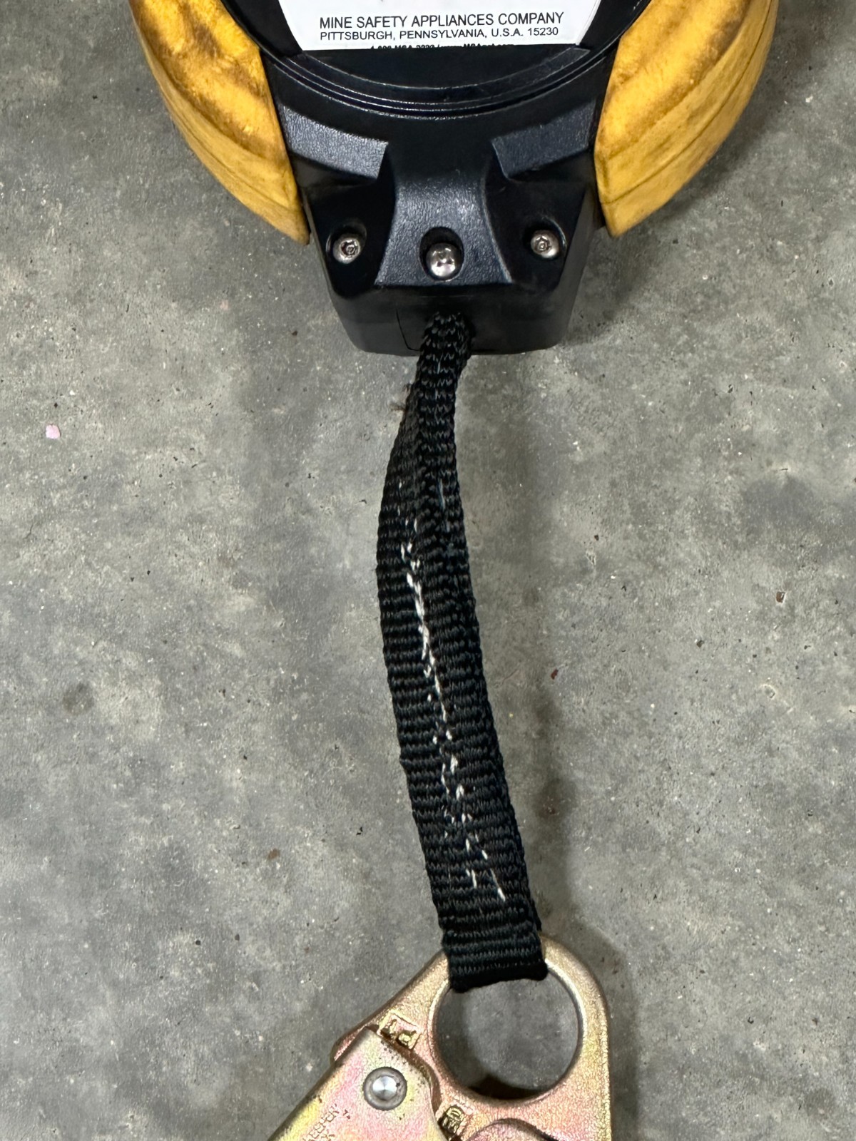 MSA Workman PFL 10093354 Web Personal Fall Limiter 12' Line Length