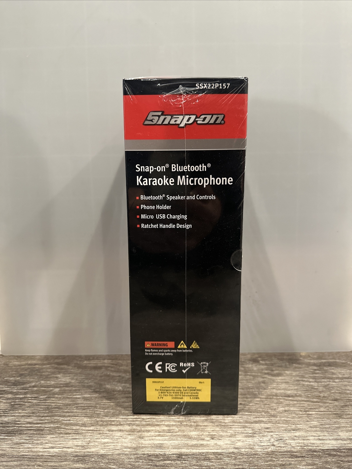 New Snap-On Bluetooth Karaoke Microphone Bluetooth Mic SSX22P157 Great Gift