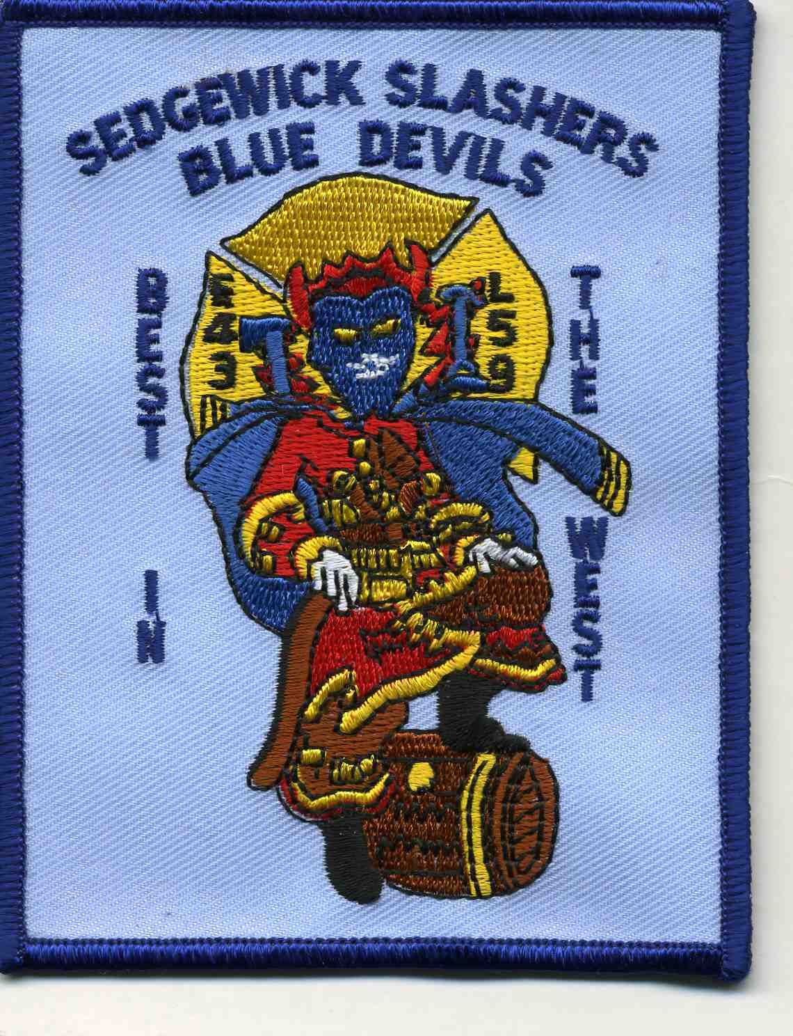 New York City - Engine-43 / Lad-59  "Blue Devils"  (3.5" x 4.5" size) fire patch