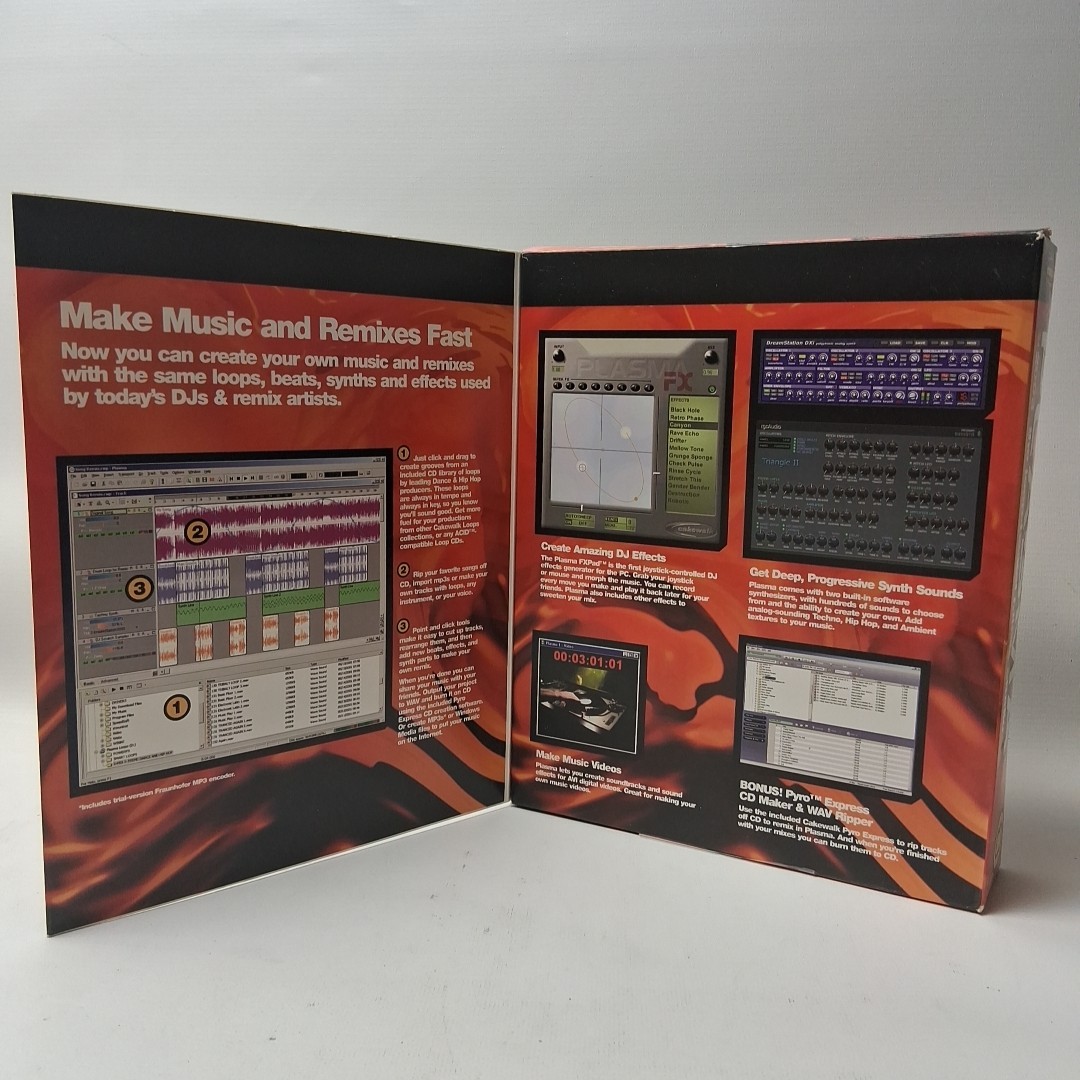 Cakewalk Plasma Loop Based Music Studio Software PC- 2 Disc Windows 08/M/2000/XP