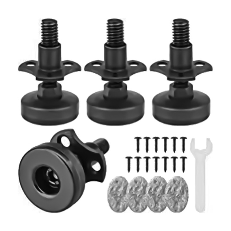 Practical Solid Base Workbenches Leveling Feet 3/8Inch Thread 4Pieces Pack