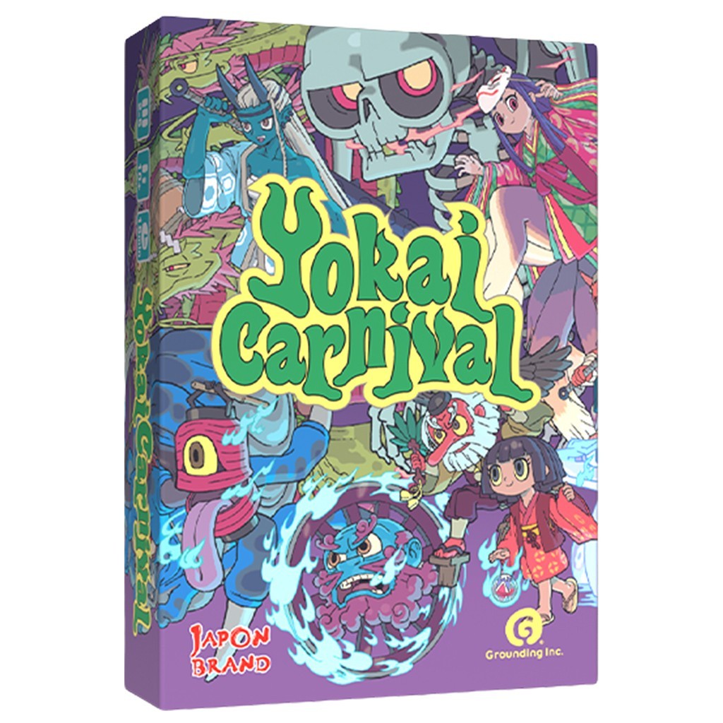 Yokai Carnival Card Game w/ Collectible Spinner CMON Japon Brand Grounding Inc