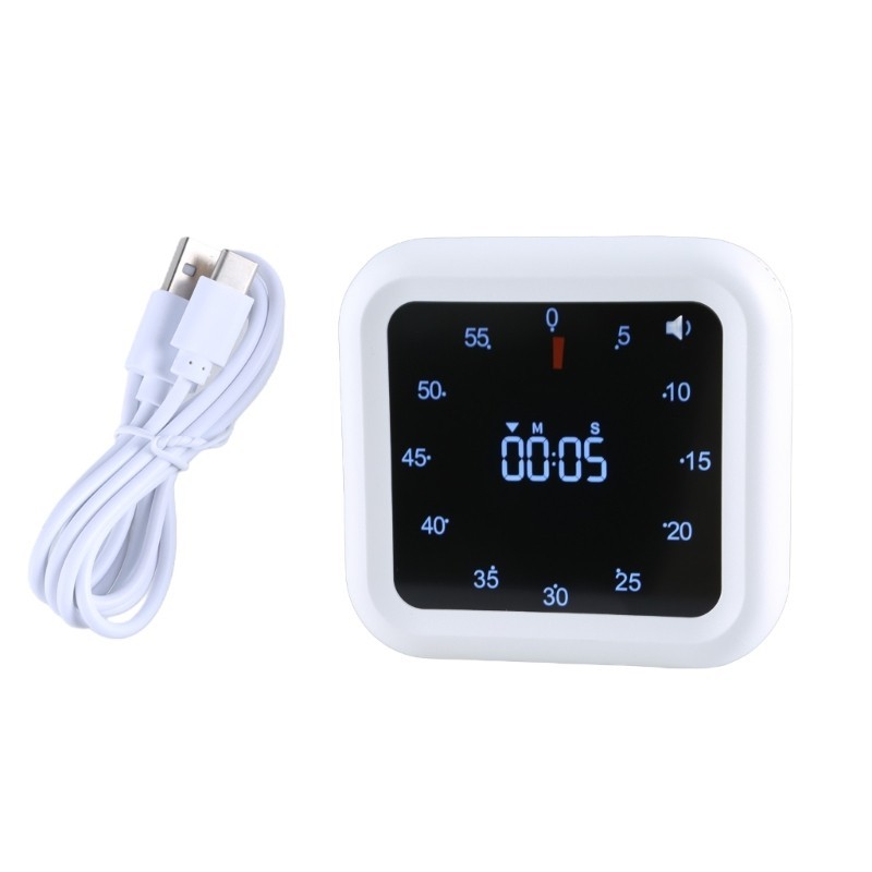 Quiet Visual Timers Countdown Clock for Kitchen Baking and Educational Use