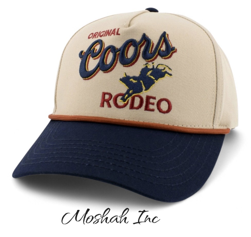 Coors Rodeo Cowboy Logo Embroidered Snapback Hat Multi-Color