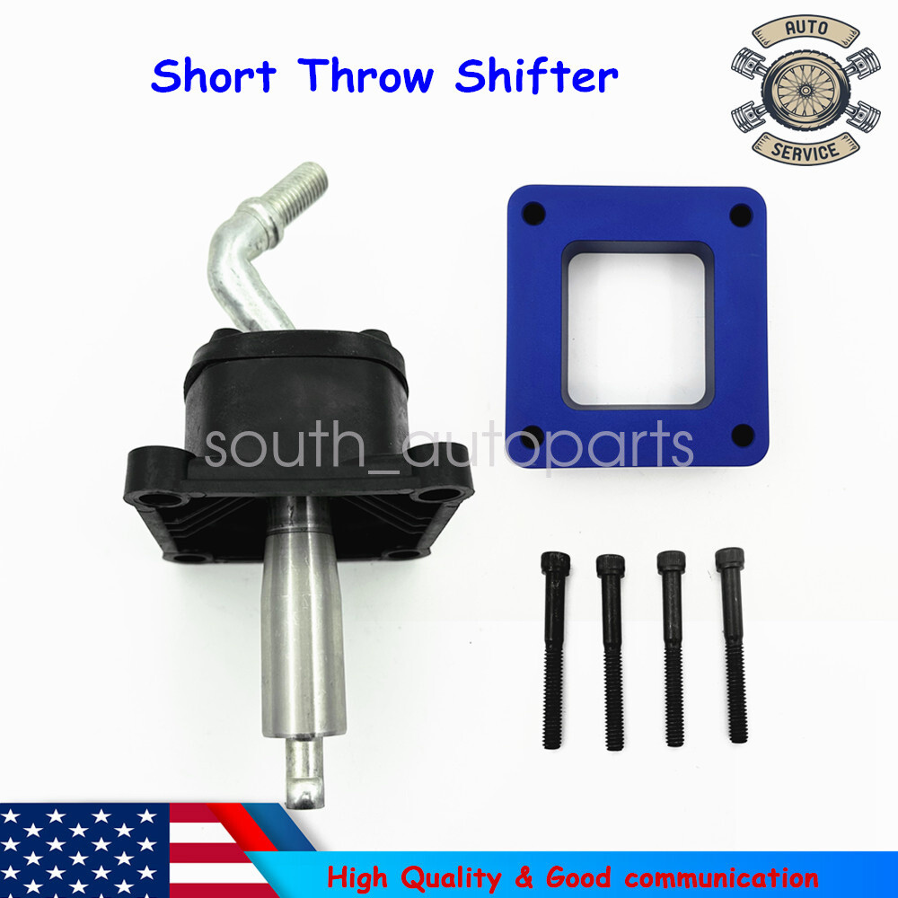 New NV4500 Short Throw Shifter For Dodge 5.9L 5 Speed Trans W/Blue Space Plate