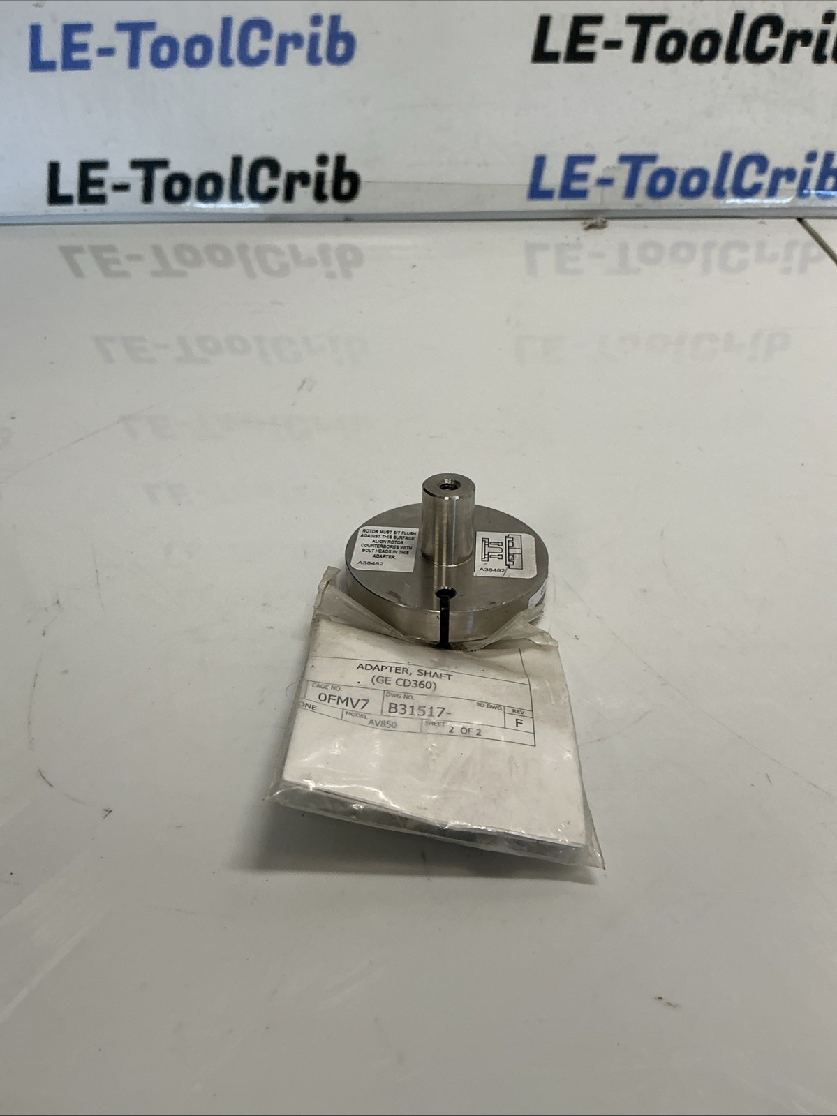 Adapter Shaft A38482 for GE CD360 Motor AV850 AD-017