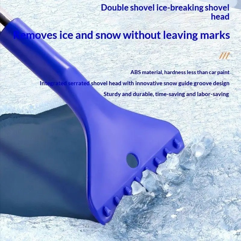 Car Snow Brush Ice Scraper Paint Safe Winter Auto Tool For Windshield Cleaning