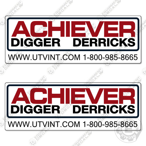 Fits Achiever Digger Derricks Decal Kit - 7 YEAR OUTDOOR 3M VINYL!