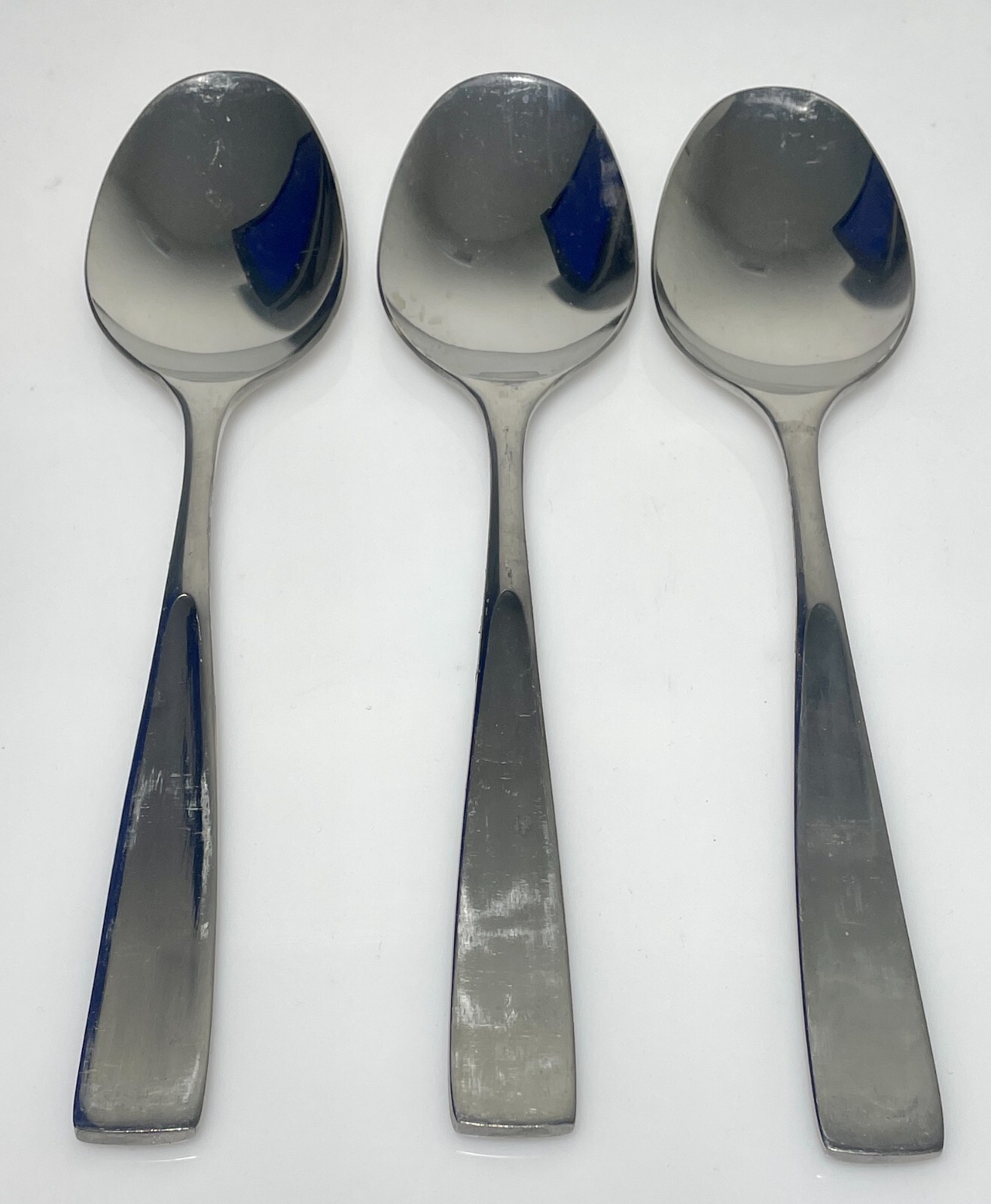 Stanley Roberts Allison Place Oval Soup Spoon 7 1/2" Set of 3 Stainless