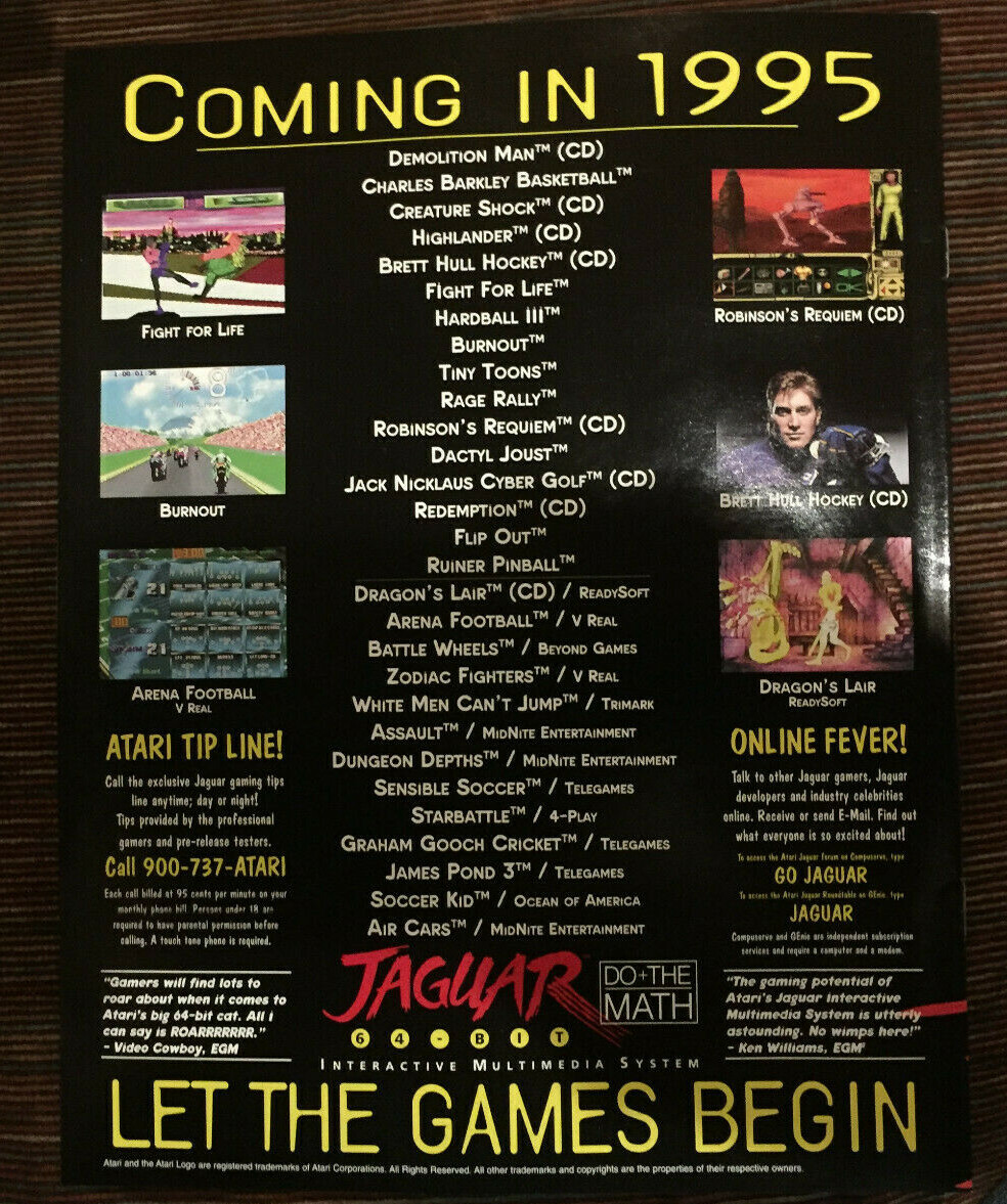 CATALOG/BROCHURE Atari Jaguar NEW Original! 14 Pages