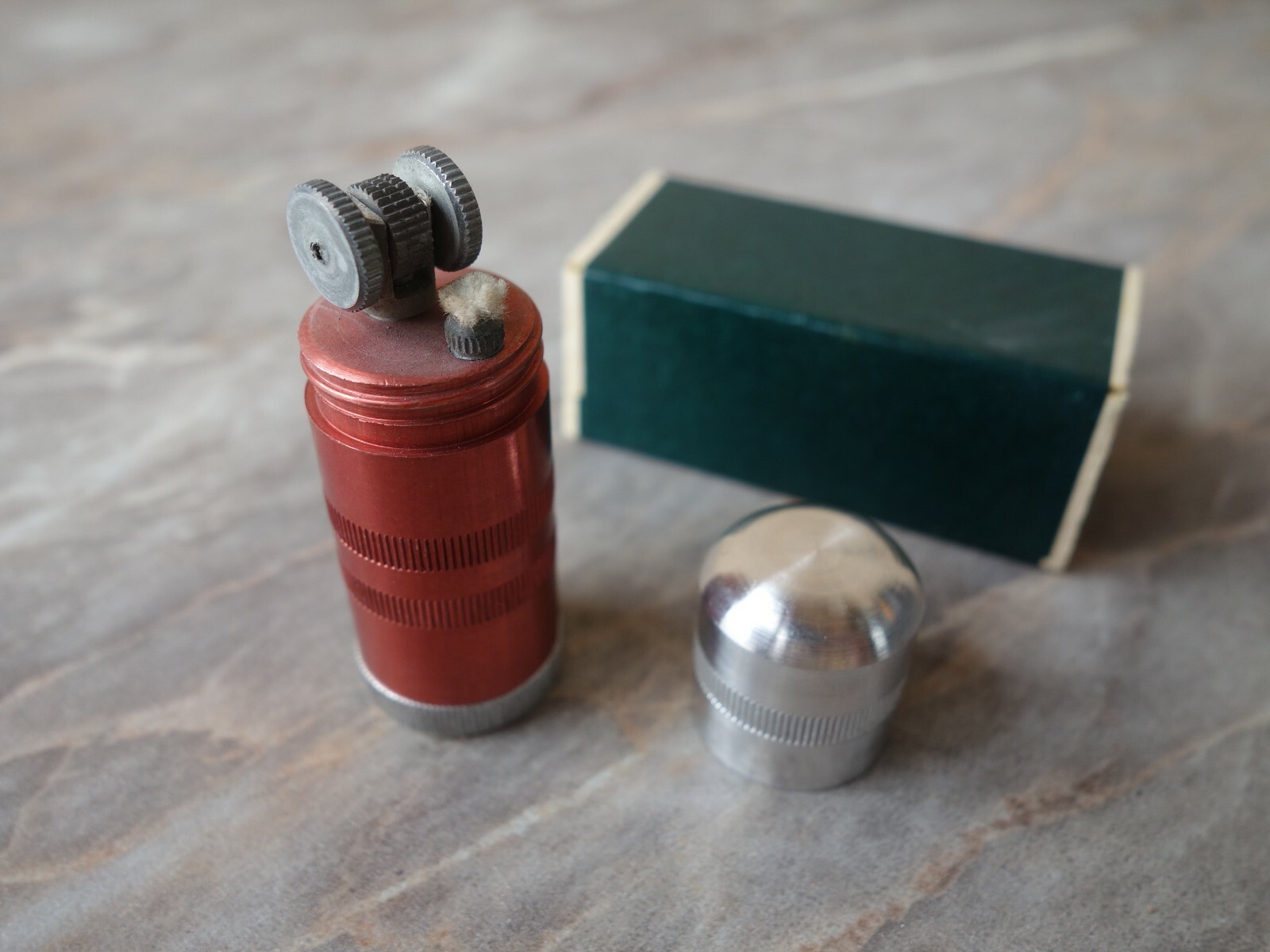 VTG WW2 WWII GERMAN WEHRMACHT ALUMINIUM TRENCH CIGARETTE PETROL BULLET LIGHTER