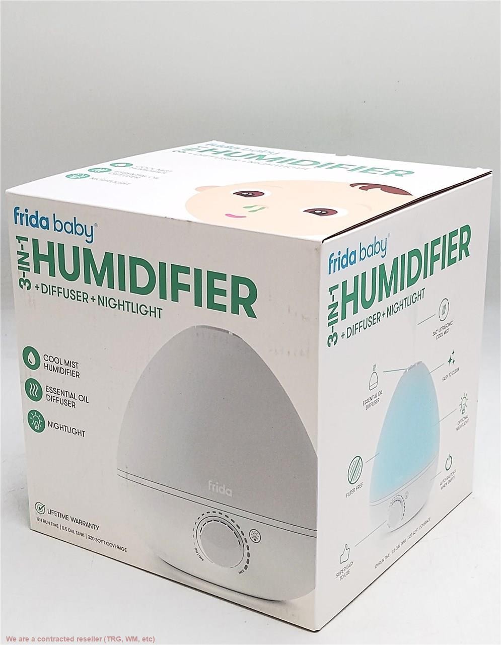 Fridababy 3-in-1 Humidifier with Diffuser and Nightlight