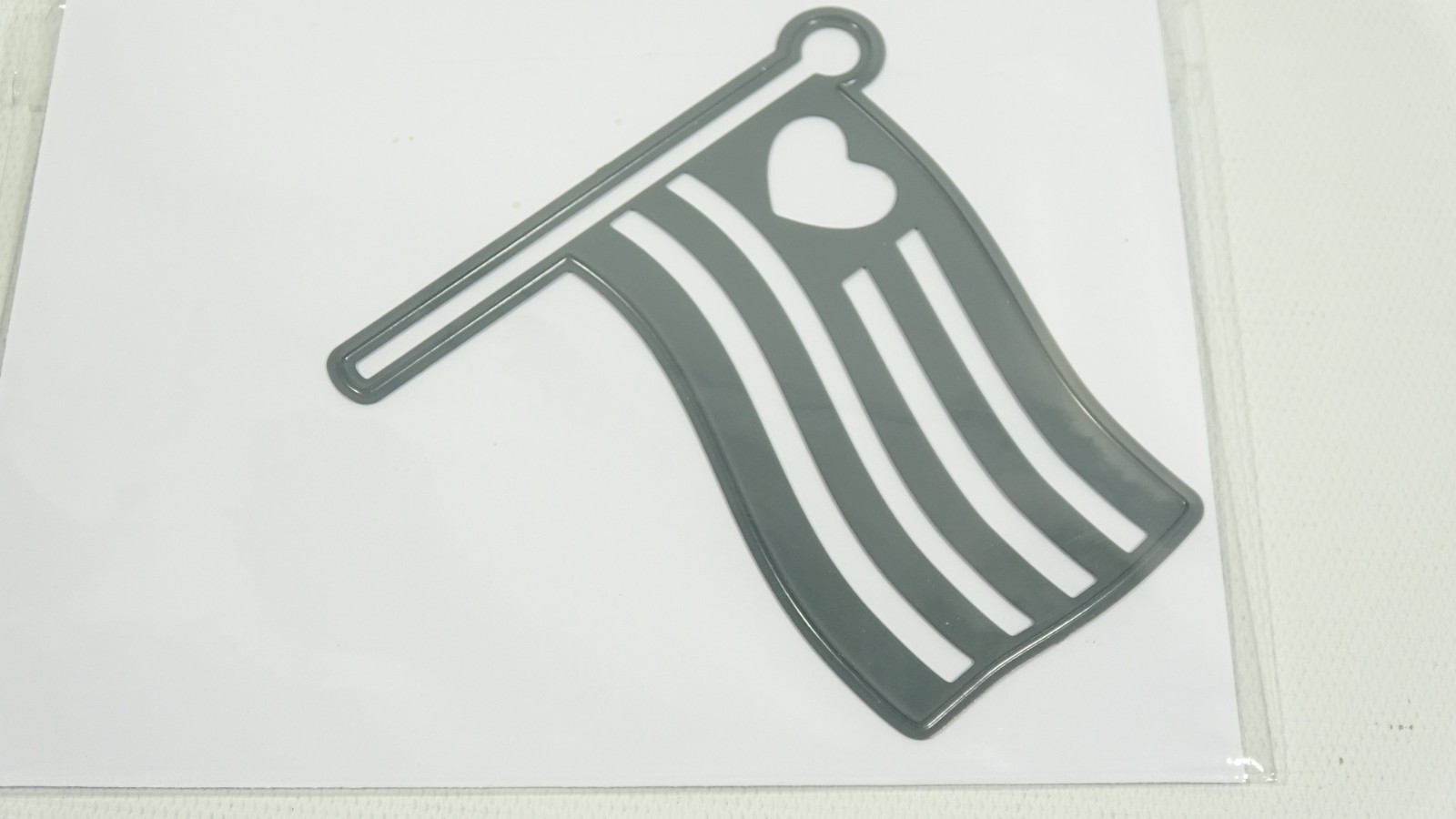 American Flag with Heart  Metal Craft Die