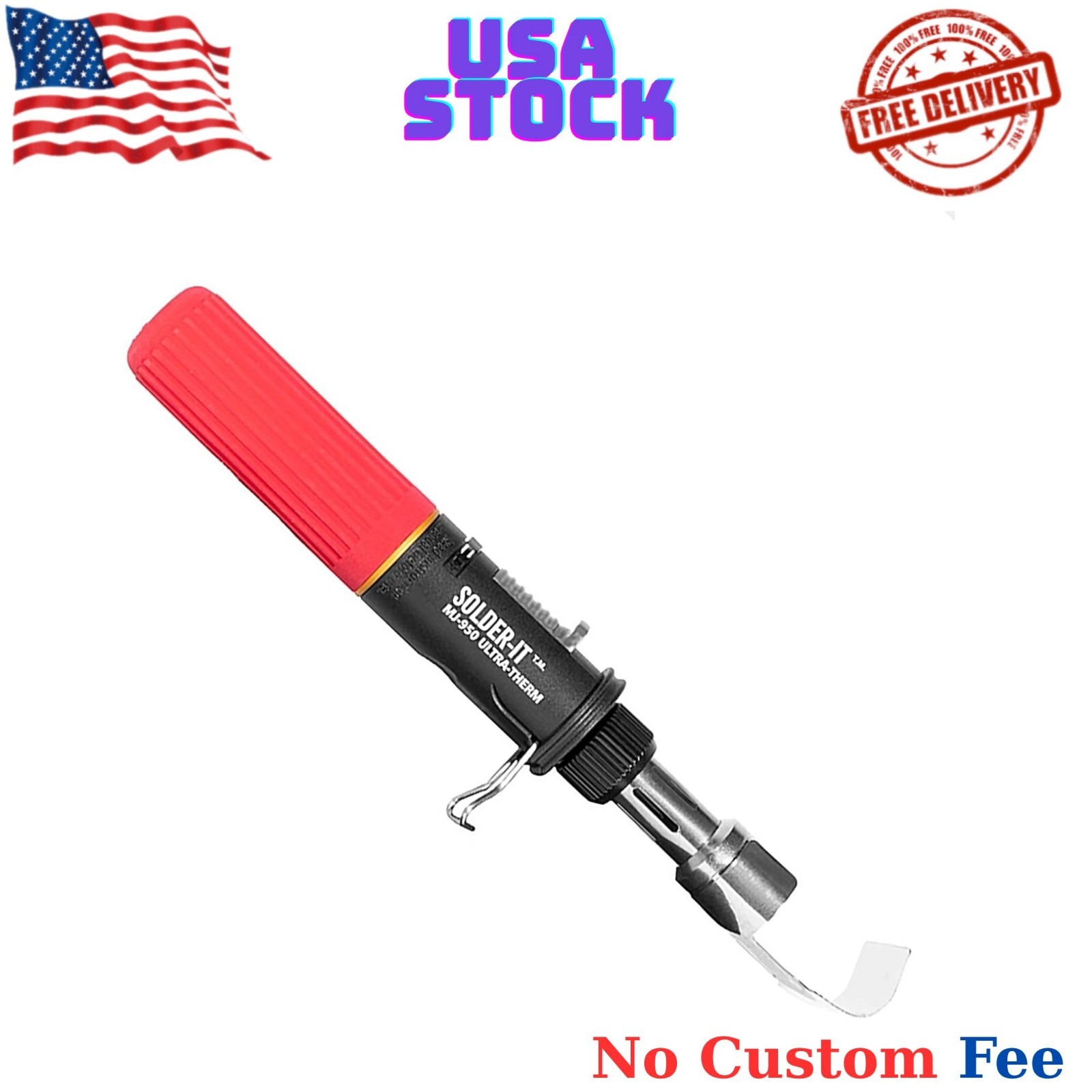 Red Ultra Therm Flameless Heat Gun MJ-950 | Cordless Heat Gun with Wide Nozzl...