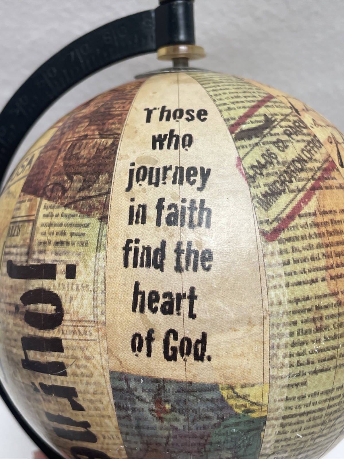 Blessings Unlimited Journey Globe 2012 10.5”