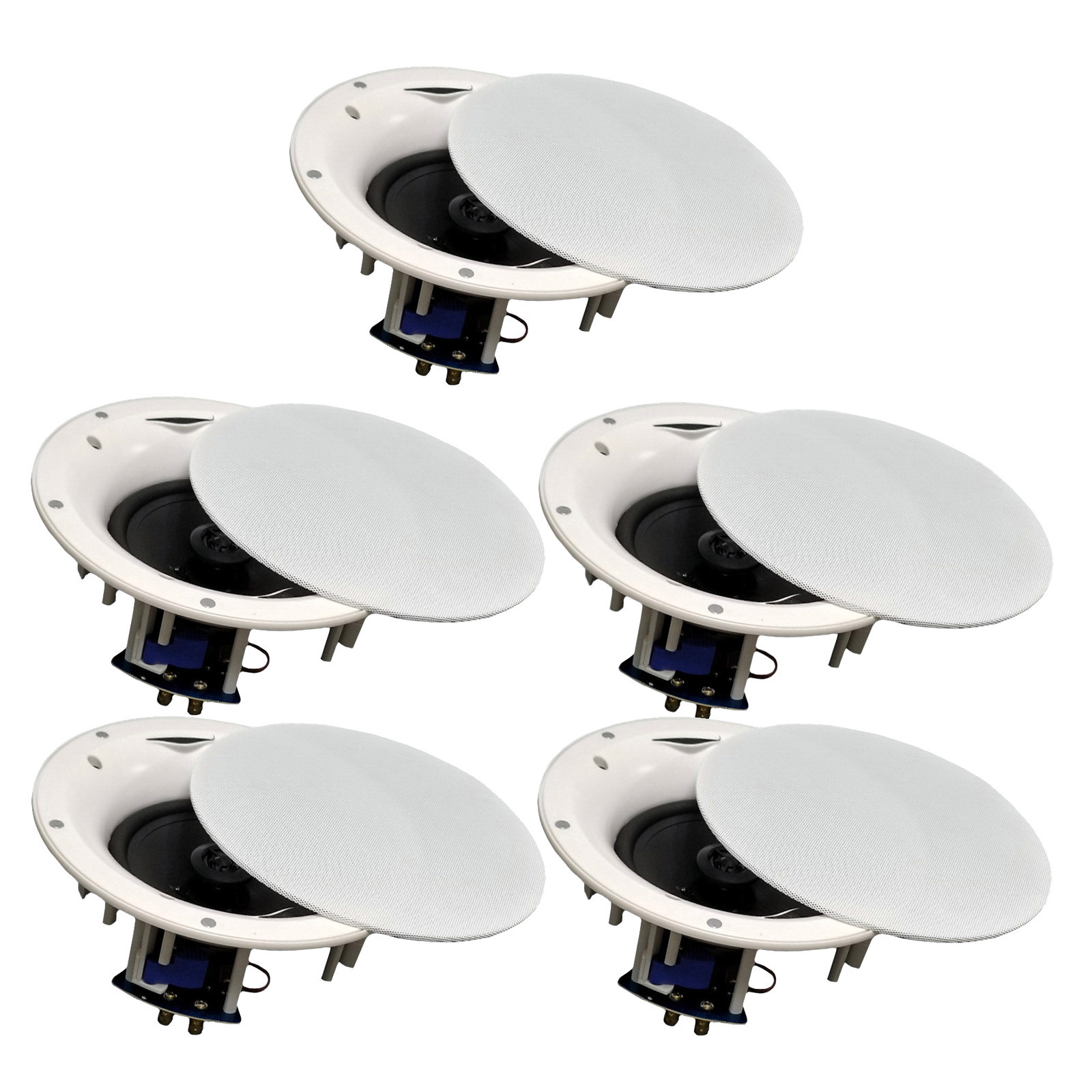 5 Pack - TDX 6.5" 2-Way Ceiling Wall Home Theater Speaker Flush Mount White New