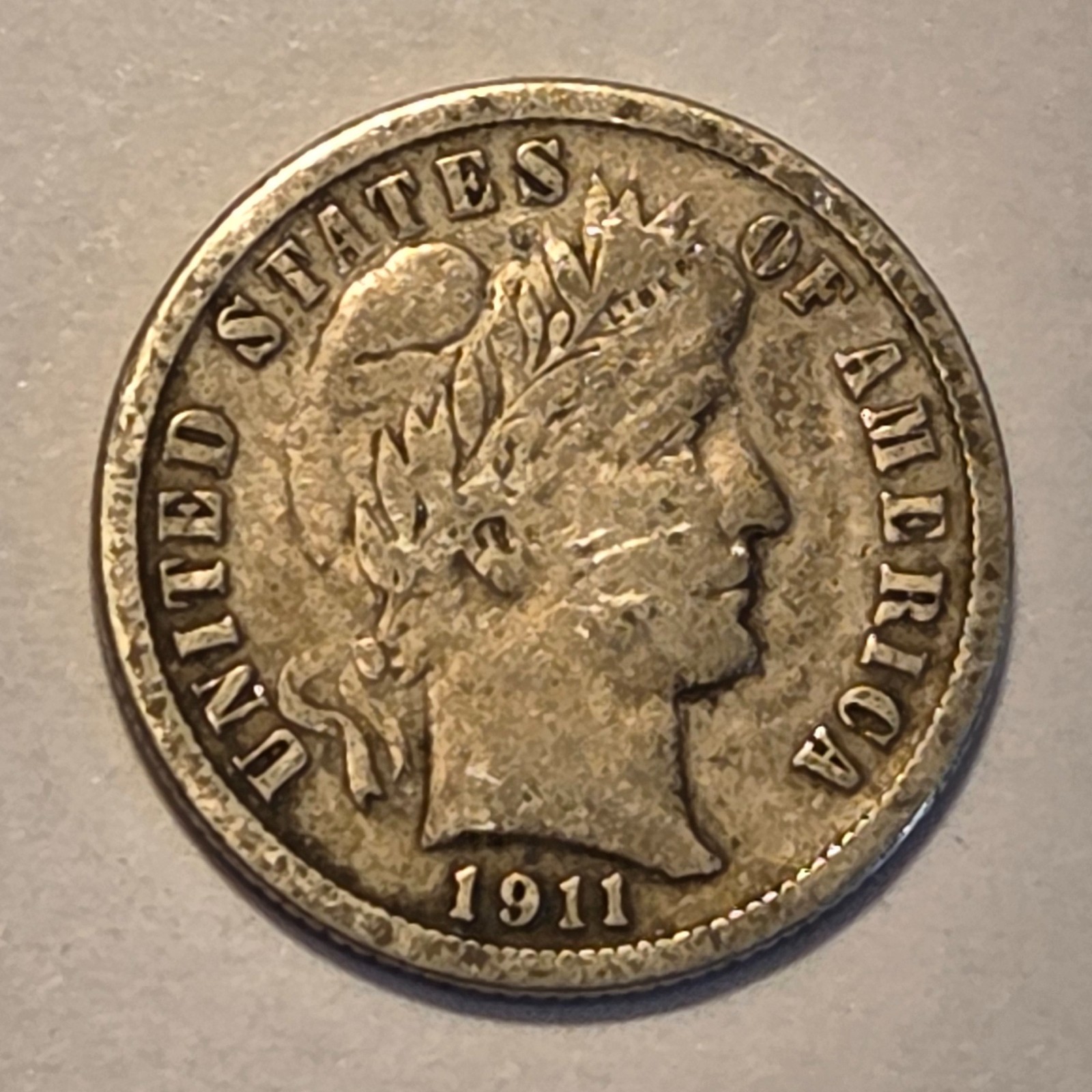 #2 Nicer Low Mintage fine++ 1911 D Barber Liberty Dime