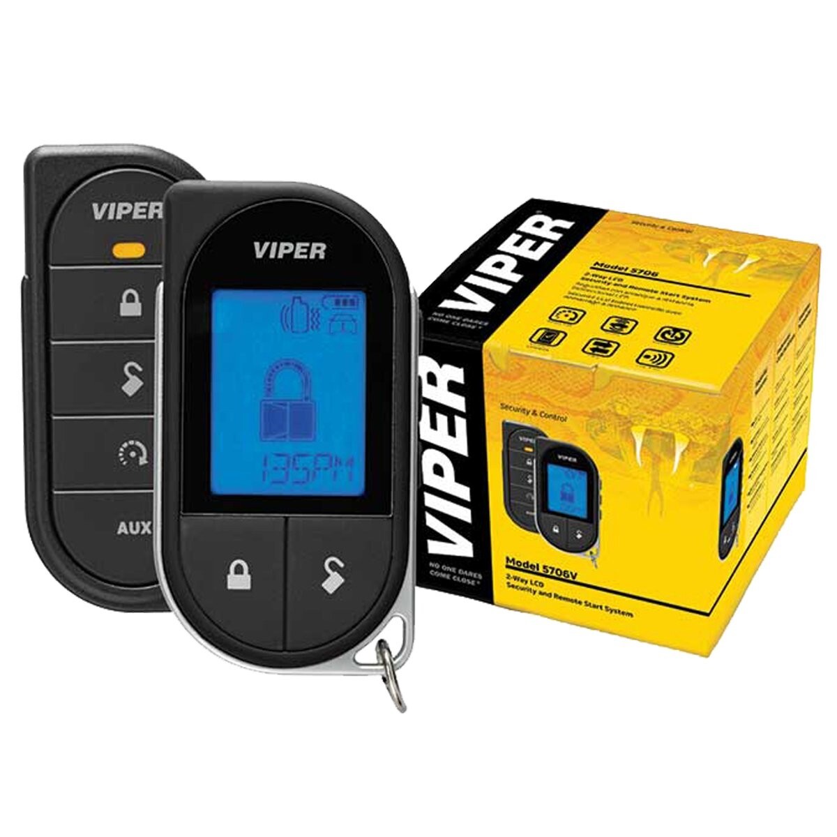 Viper 5706V 2 Way  Remote Start & Vehicle Security System LCD Remote 1 Mile