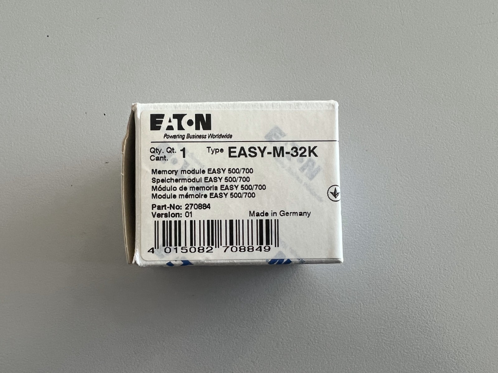 EATON EASY-M-32K (270884) MEMORY MODULE EASY 500/700 - NEW / NEVER USED