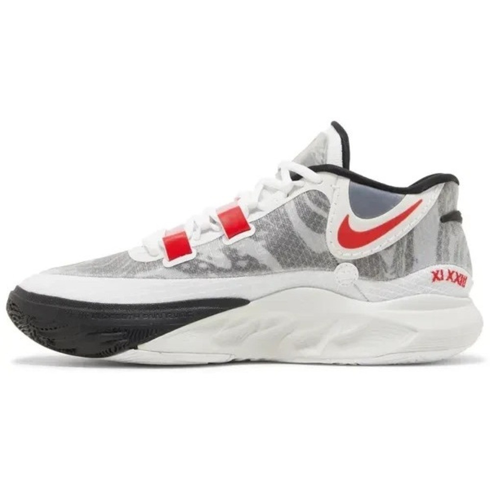 Nike Kyrie 8 Shoes White University Red Sneakers Basketball Mens 8.5 DJ6017
