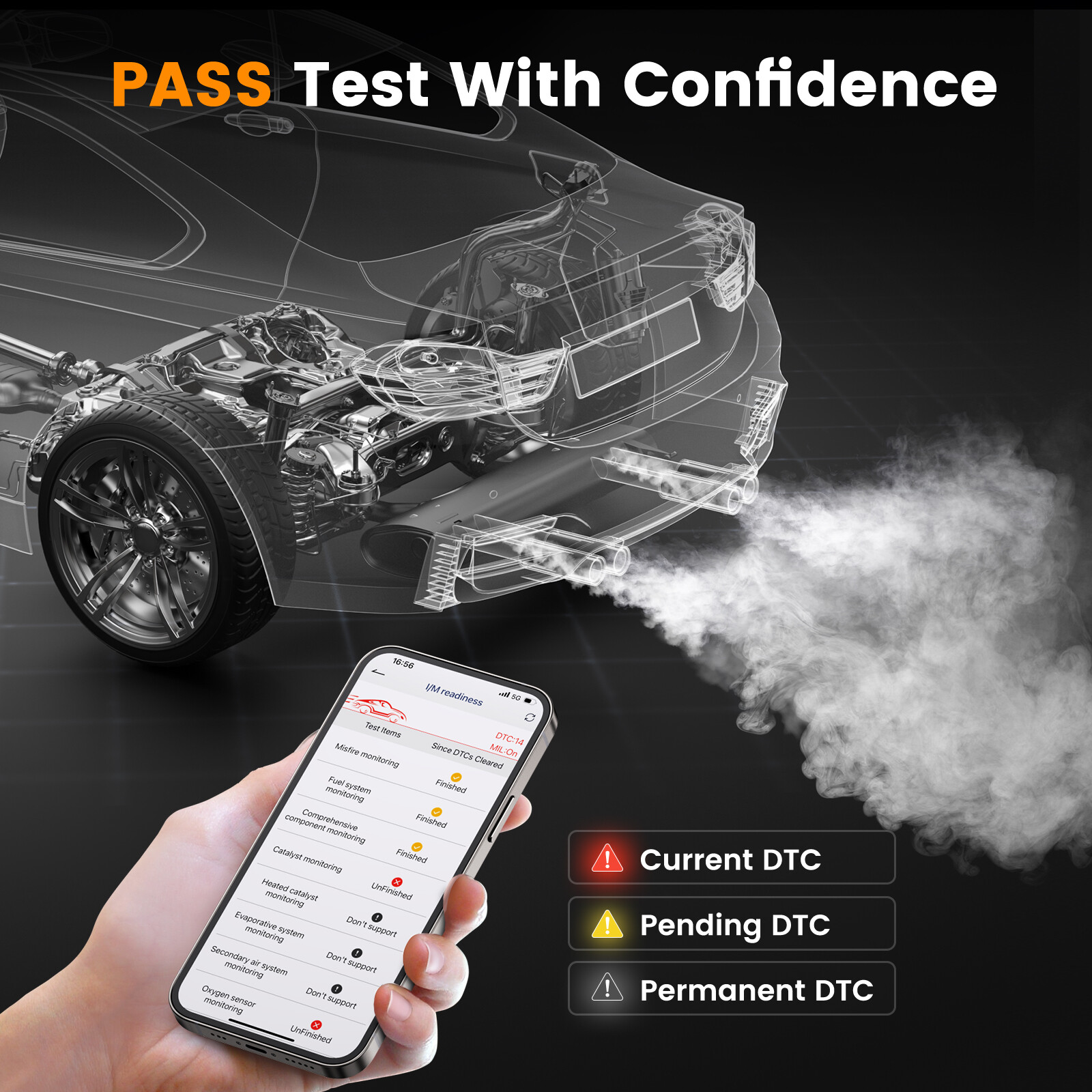 ANCEL AD310 BT OBD2 Scanner Bluetooth Diagnostic Tool Engine for iOS Android