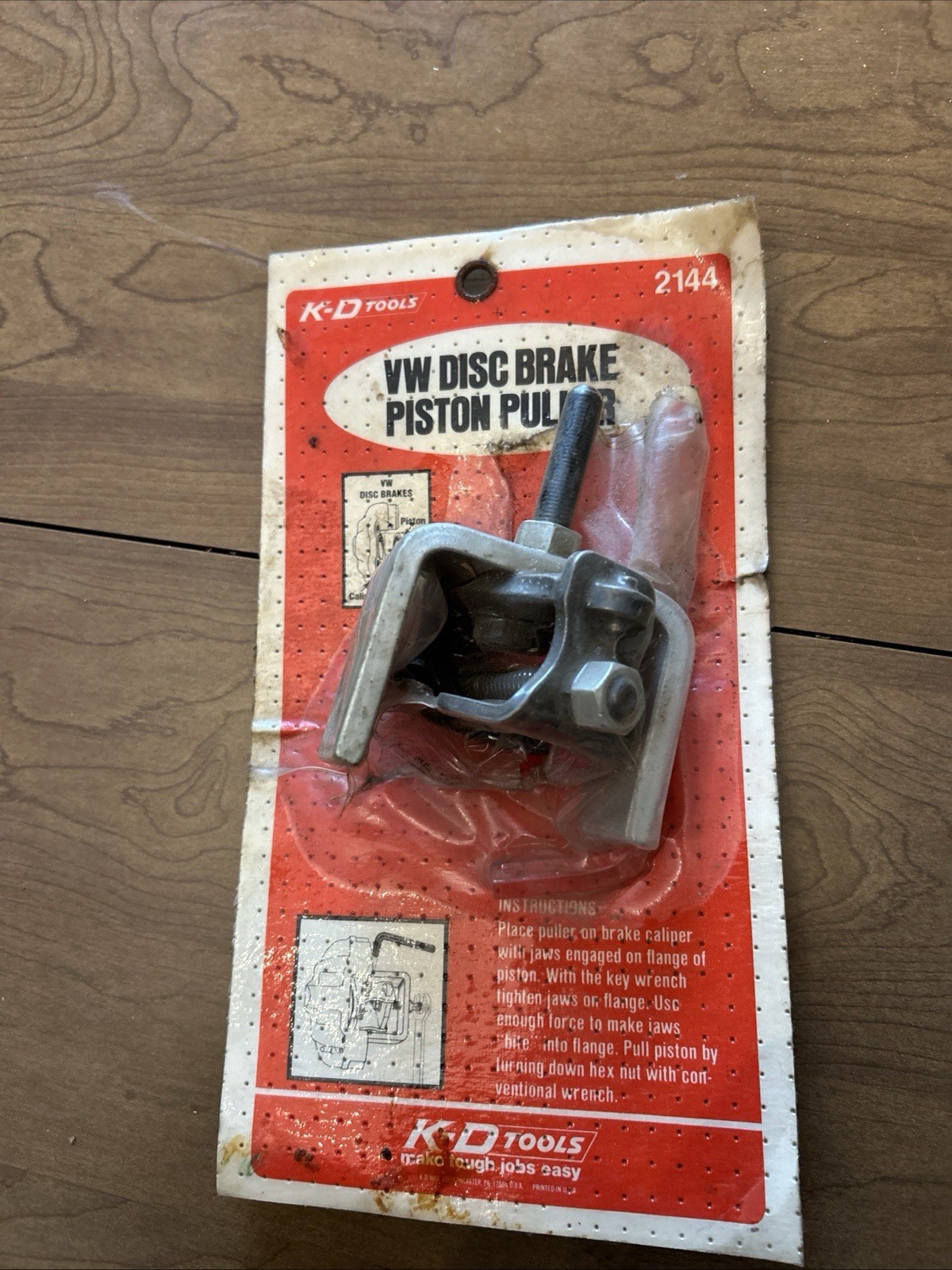 K-D VW Disc Brake Piston Puller 2144