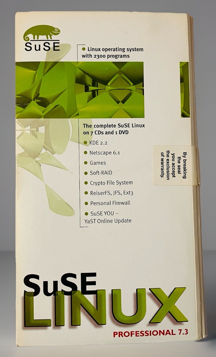 SuSE Linux Professional 7.3 Boxed Set Linux OS CD Manual Complete