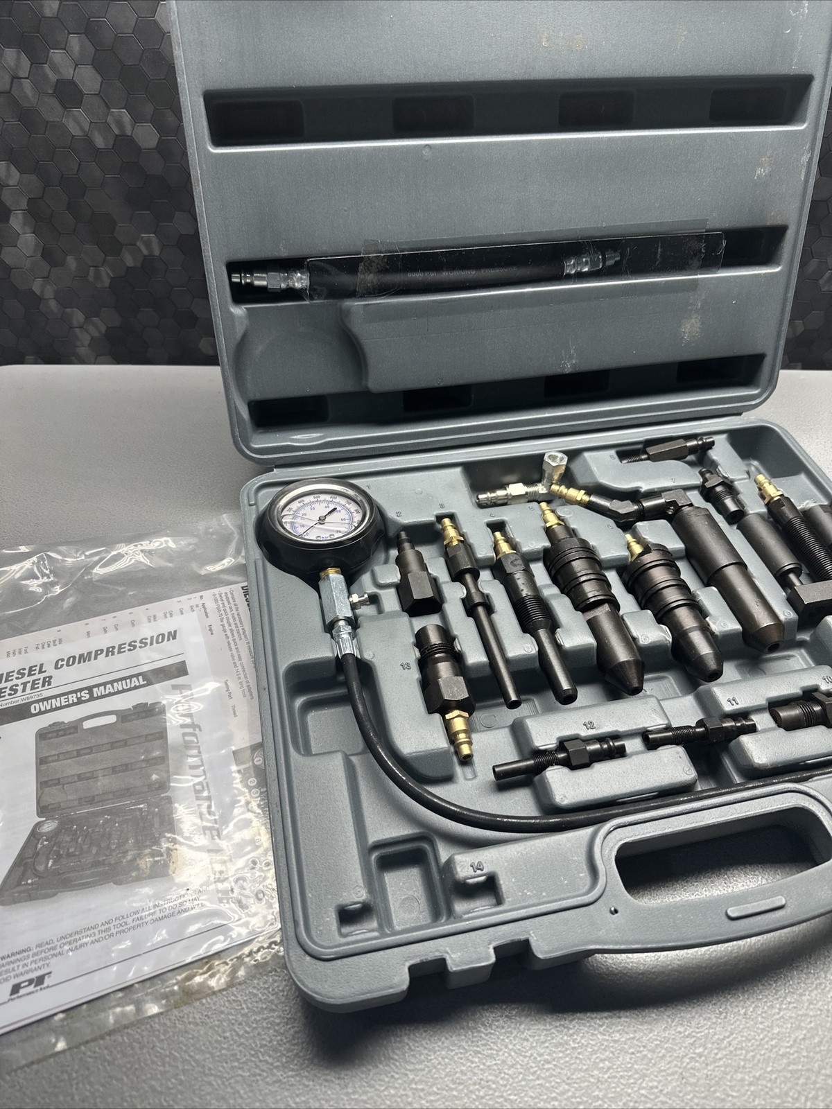 PERFORMANCE TOOL W89735 DIESEL COMPRESSION TESTER KIT