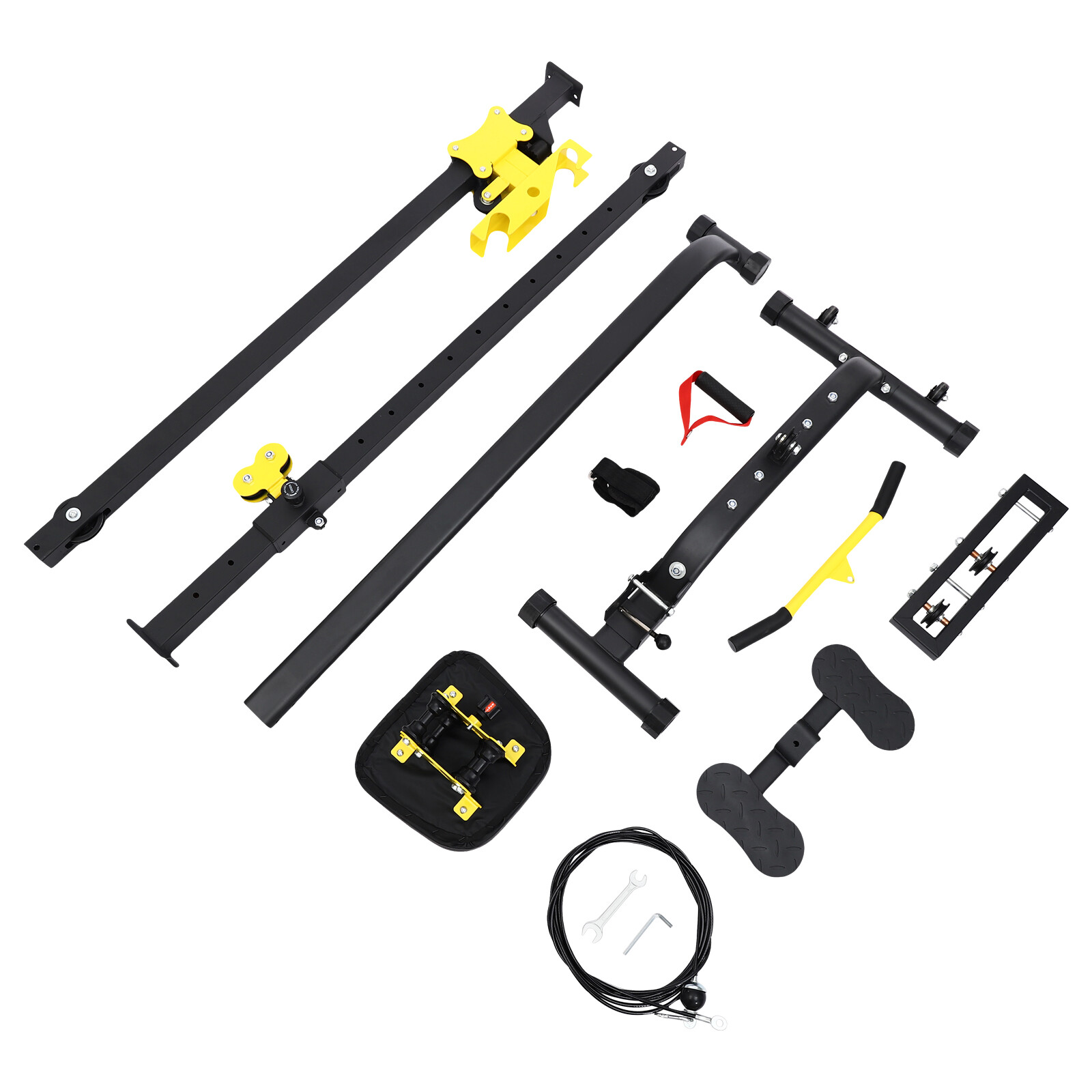 Pull Down Machine Multifunction Low Row Bar Cable Fitness Body Workout Gym