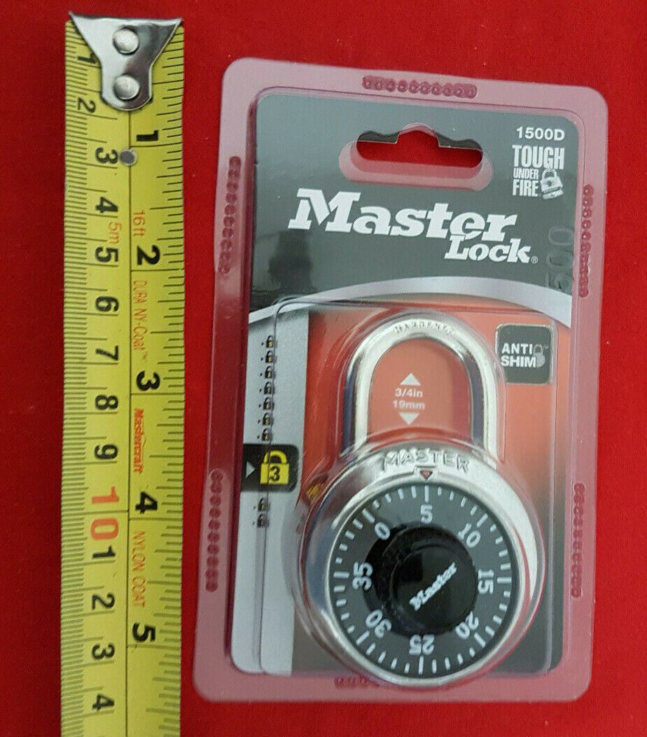 Master Lock 1500D Combination Lock. New in Package.