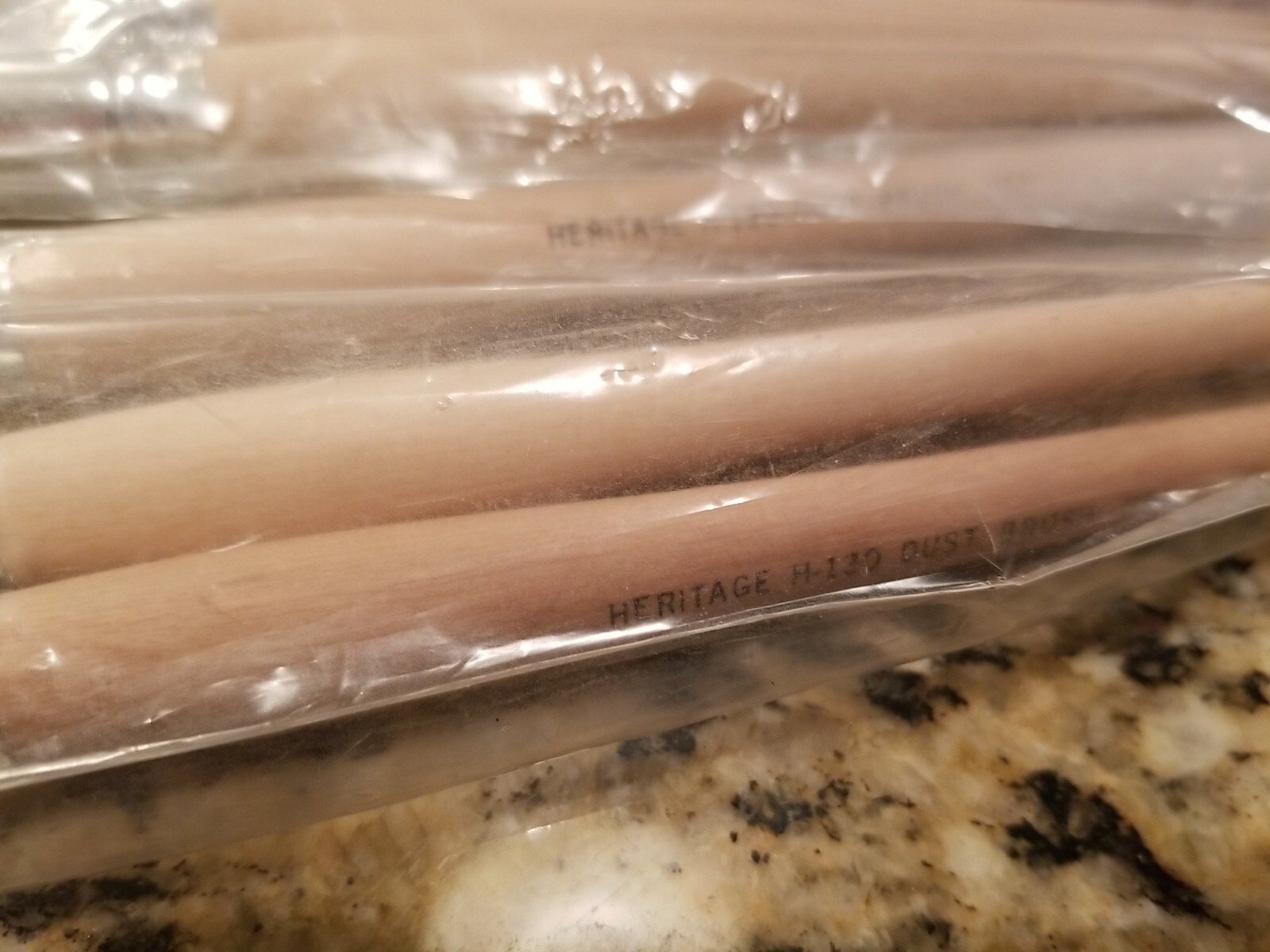 NEW 3 CERAMIC CRAFT DUSTING BRUSHES, LONG HANDLE