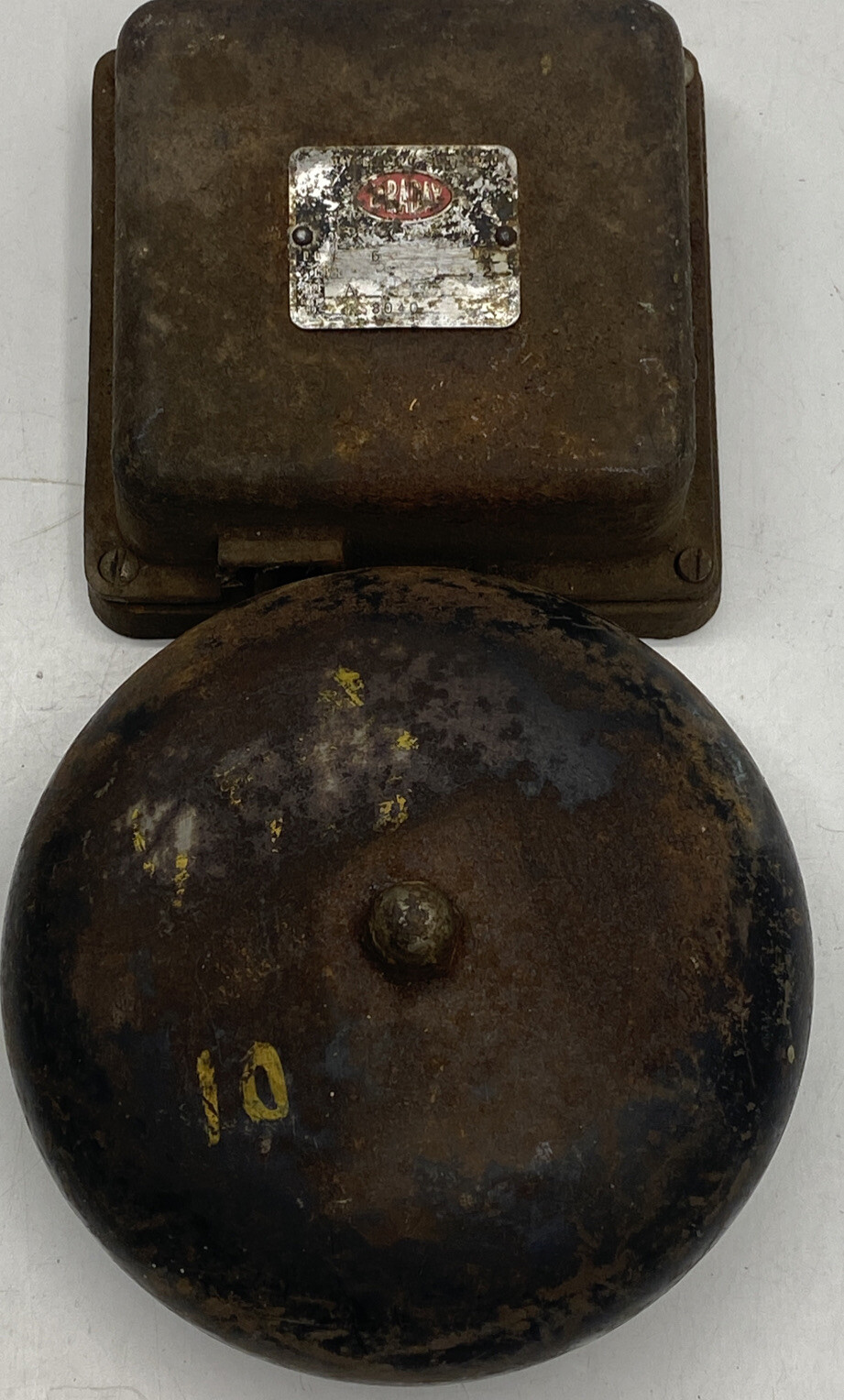 Vintage FARADAY 8" Gas Station-School-Fire-Phone ALARM BELL P-2795 AVS-8 24v DC