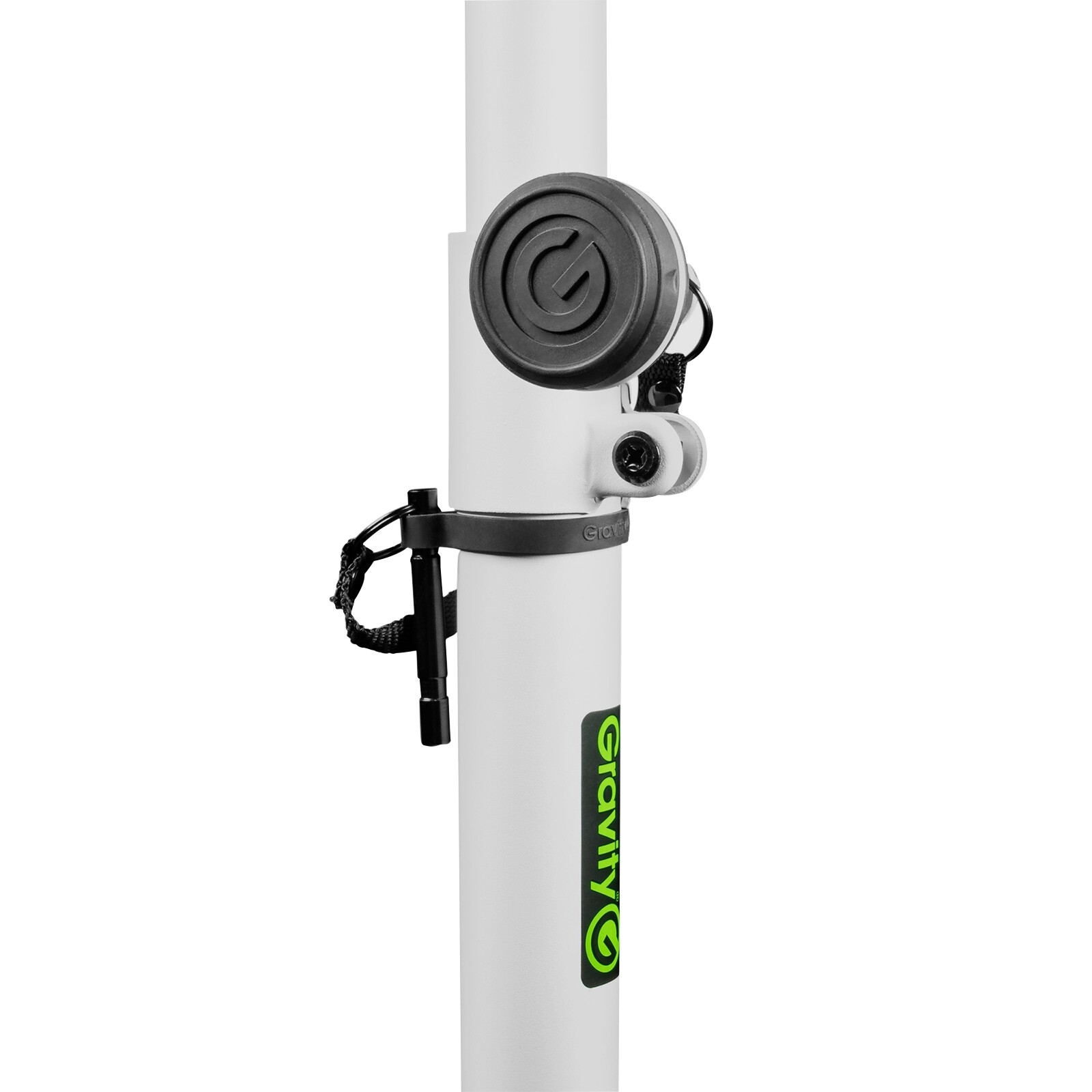 Gravity GLS431W Lighting Stand with Square Steel Base in White
