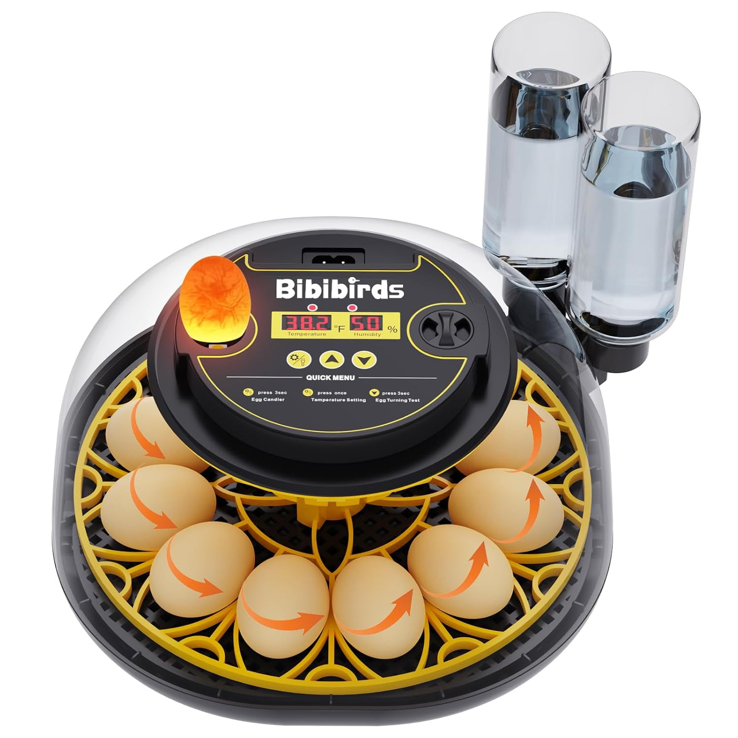 Incubators for Hatching Eggs with Automatic Egg Turning and Humidity Displaytemp
