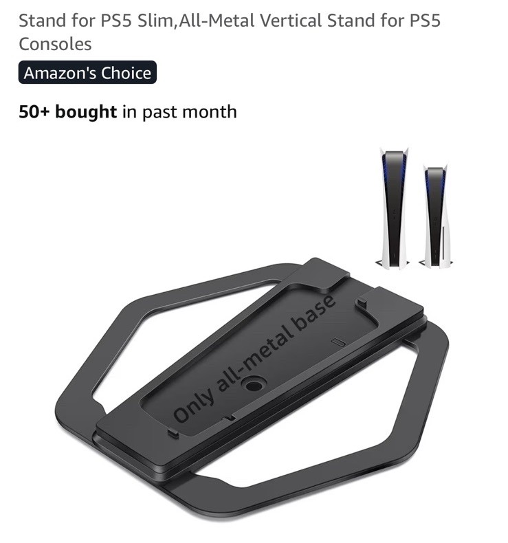 Vertical Stand for PS5 PlayStation 5 CFI-1000 & CFI-2000 Models ~ New