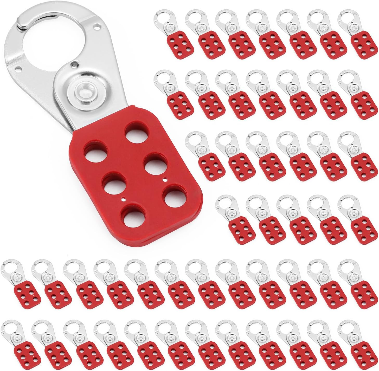 Lock Out Tag Out Hasp, 50 Pcs 1 Inch Jaw Diameter Loto Hasp, Group Lockout Safet