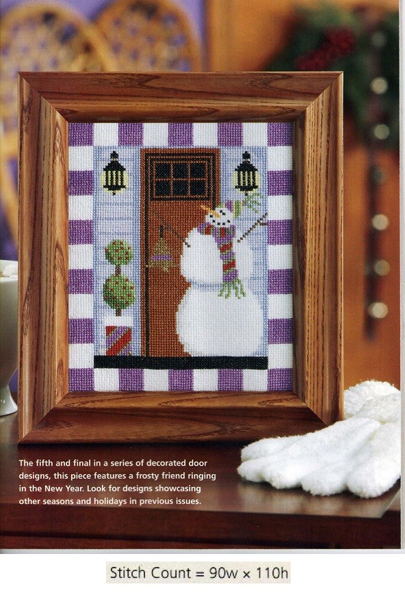 WINTER DOOR  -  CROSS STITCH PATTERN ONLY  GU - EEY