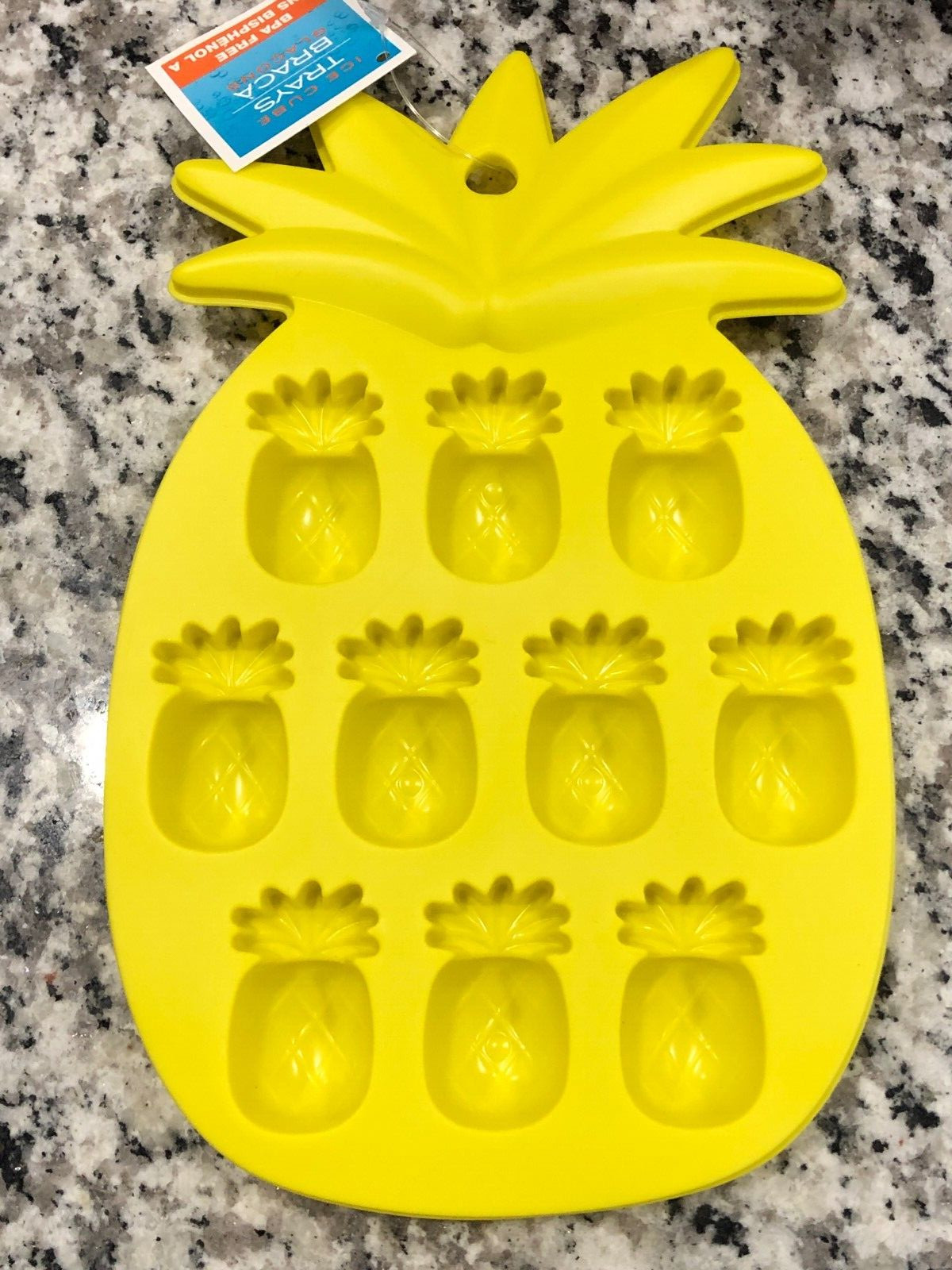 PINEAPPLES silicone ICE CUBE tray BPA free makes 1.5" shapes NEW