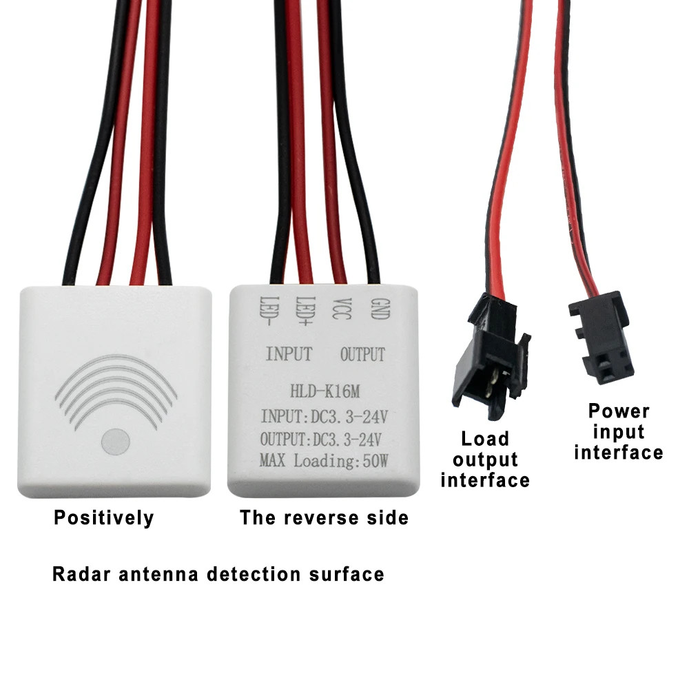 Microwave Motion Sensor 5.8ghz Dc 3.3-24v Radar Module Detector High Sensitivity