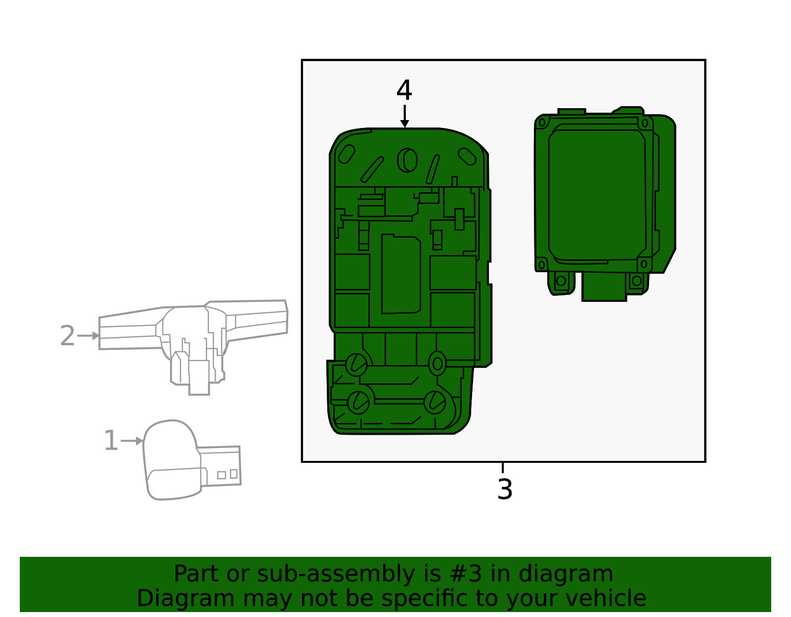Genuine Nissan Blind Spot Detection System Warning Sensor 284K0-9HS1F