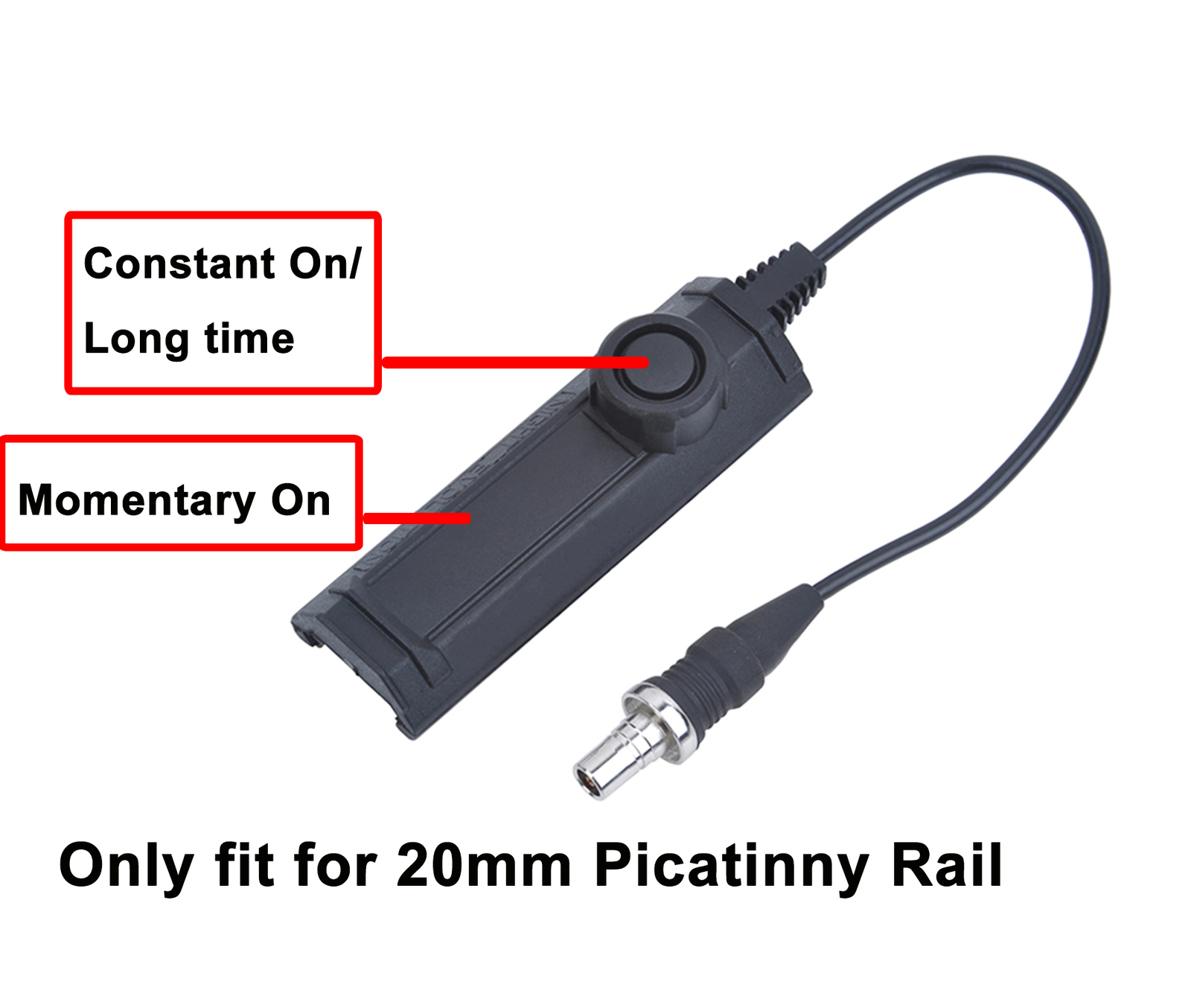 Tactical Augmented Dual Function Tape Switch For M300 M600 Light Fit Keymod Mlok
