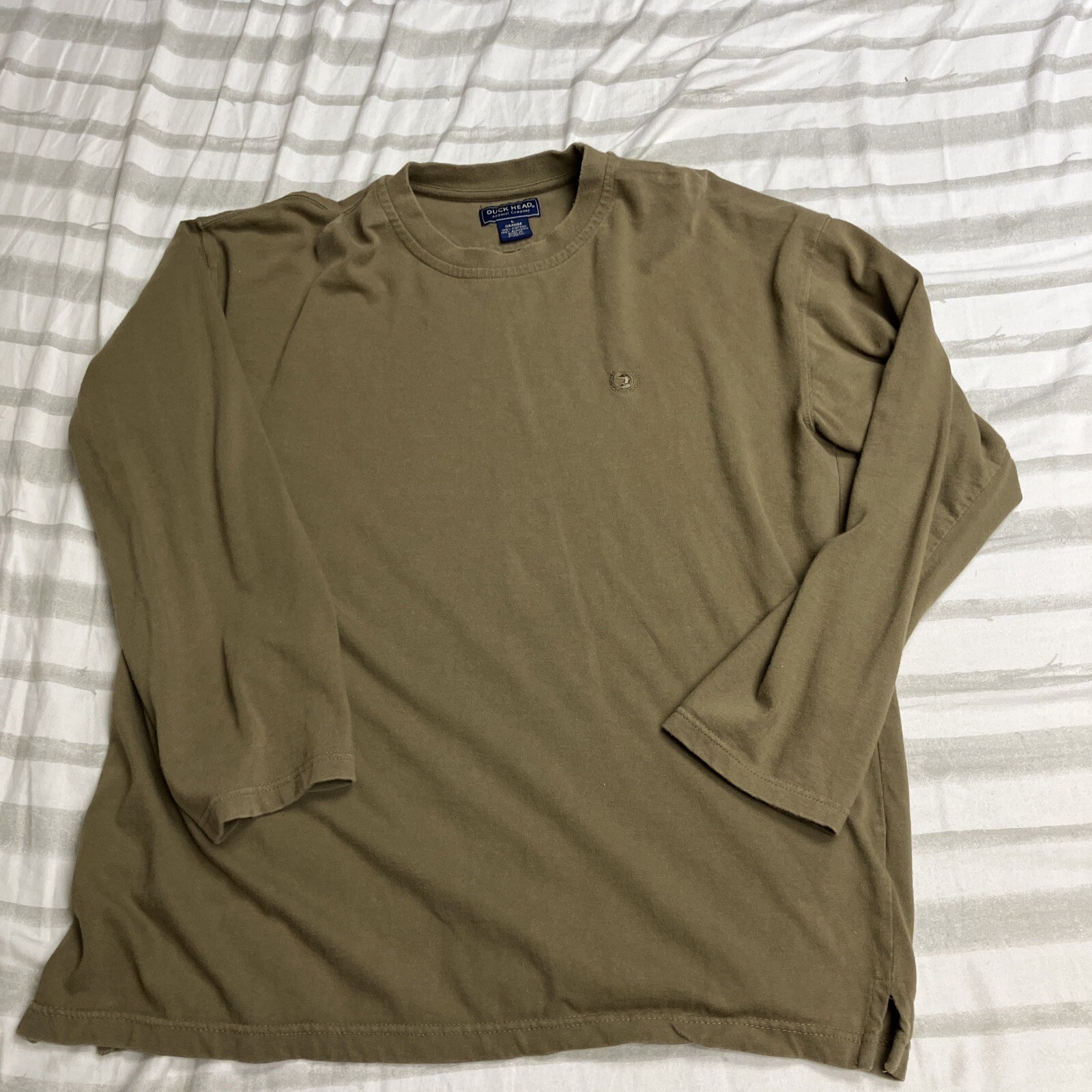 Tactical Colored Duck Head Long Sleeve Shirt Coyote Brown Large Regular 100% Ctn