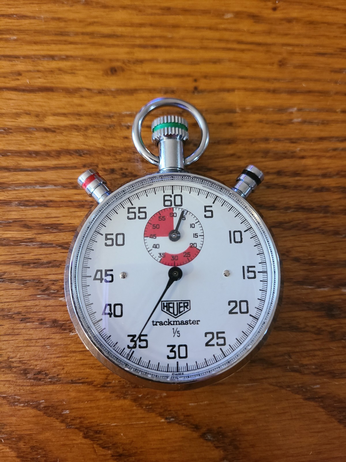 Vintage Heuer Trackmaster and Trackmate Stopwatches Ref. ? Swiss Made 1/5 Second