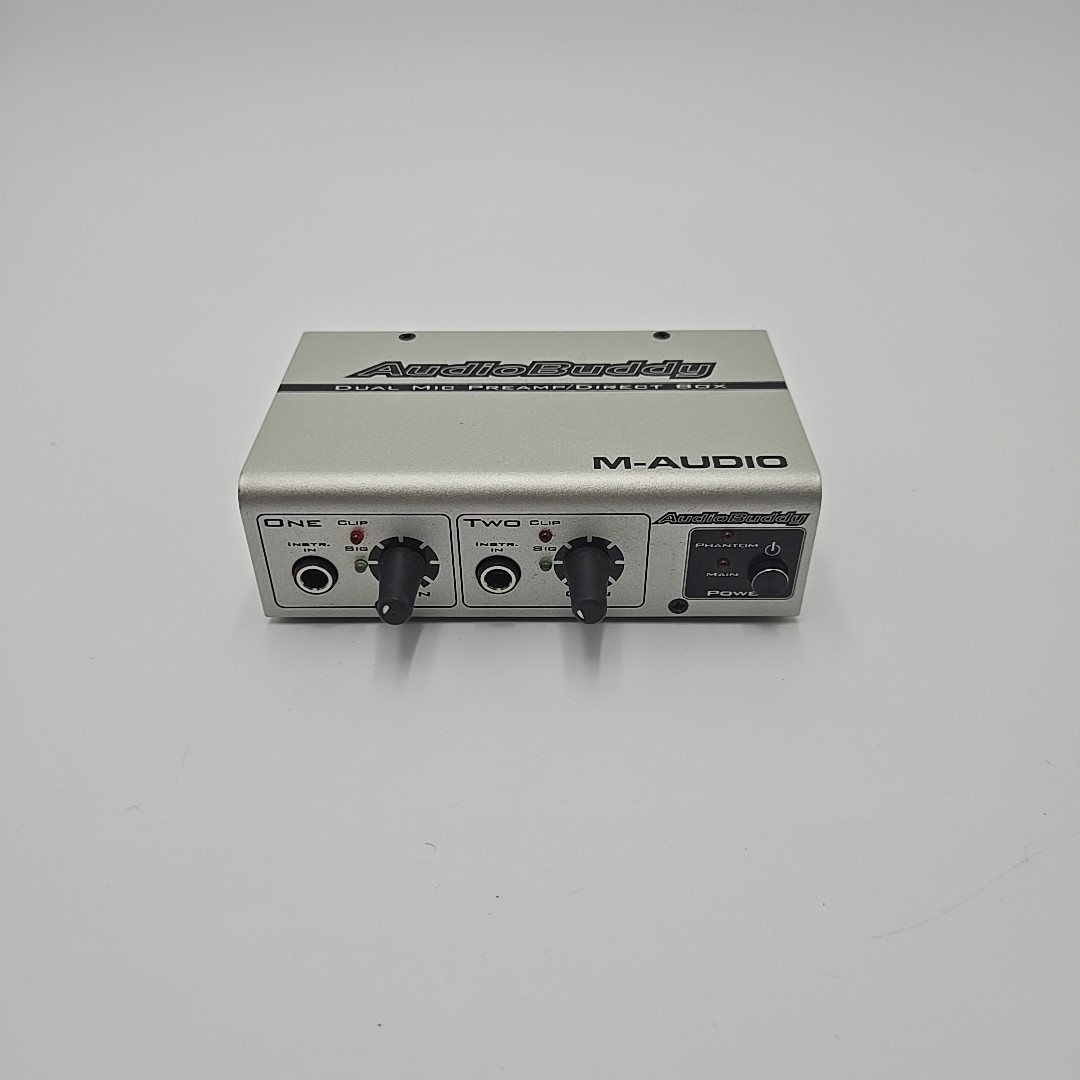 M-Audio Audio Buddy Dual Mic & Instrument Preamp w/out Cable