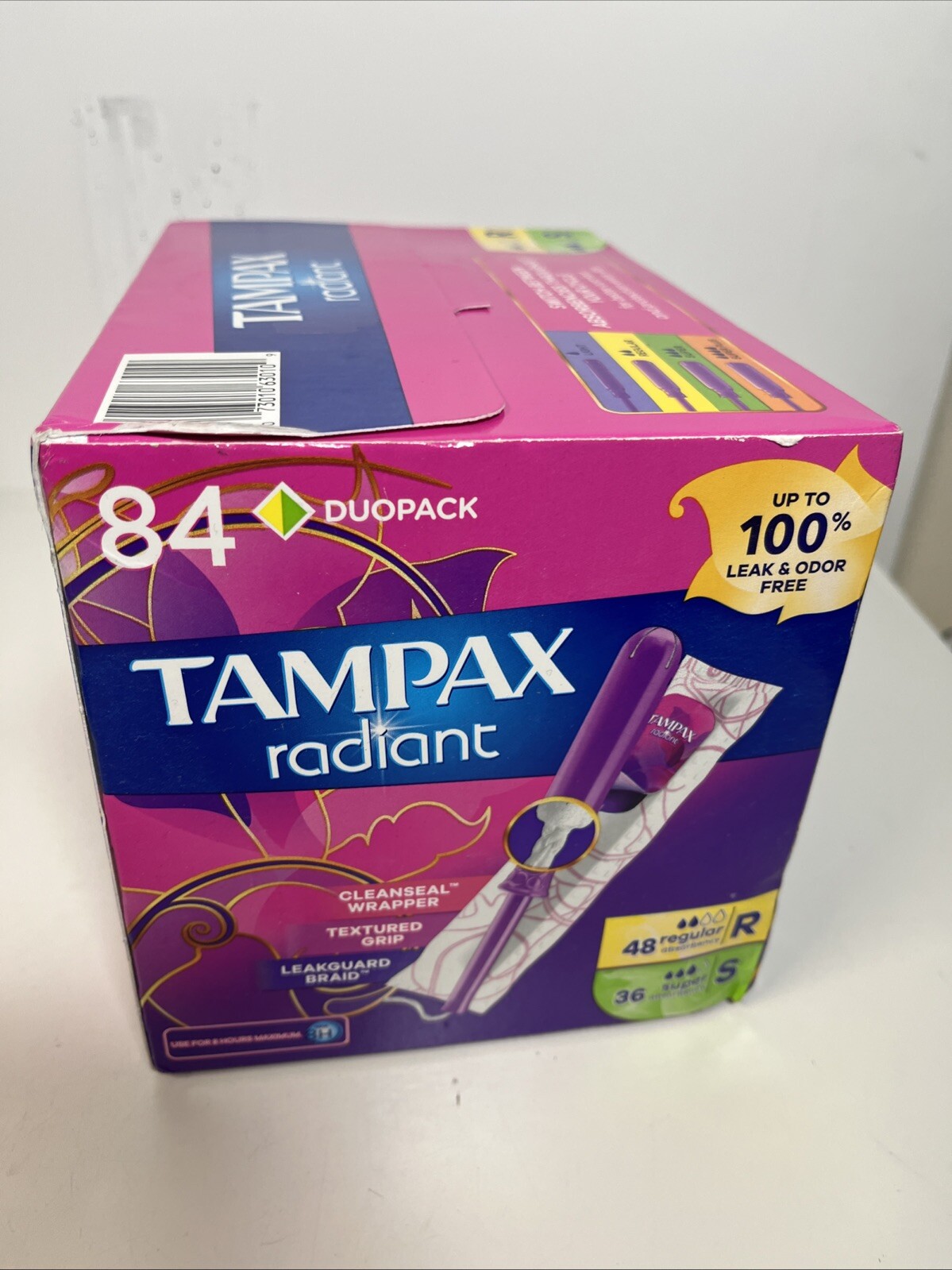 TAMPAX 784 CT, (48 Regular/36 Super)