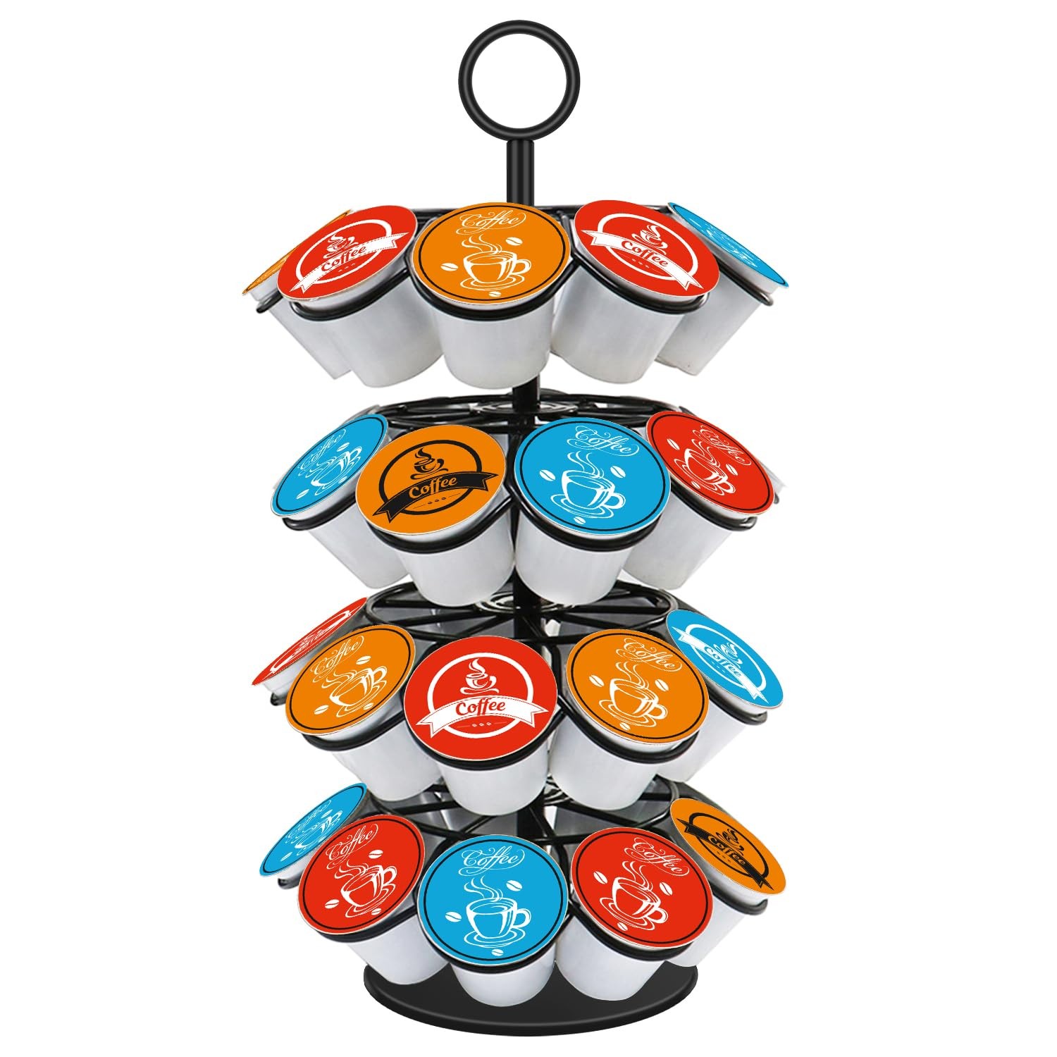 Coffee Pod Carousel Holder,Compatible with K-Cups Organizer Compatible with 3...