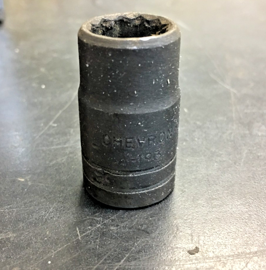 CHEVRON 9/16" 12 Point, Socket 1/2" Drive, A-193, USA